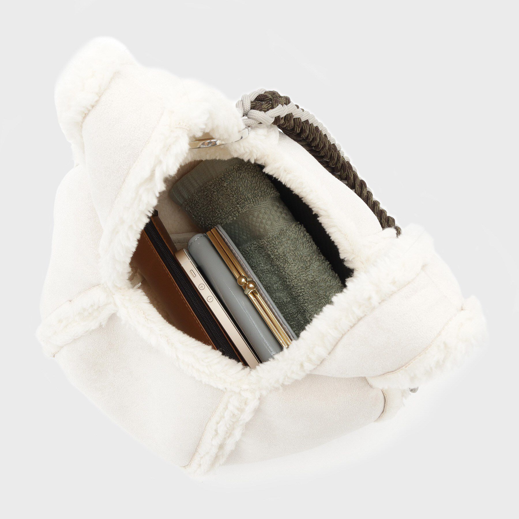 GALLEST「【CTFK】ムートン風ボールバッグ」|ハンドバッグ|