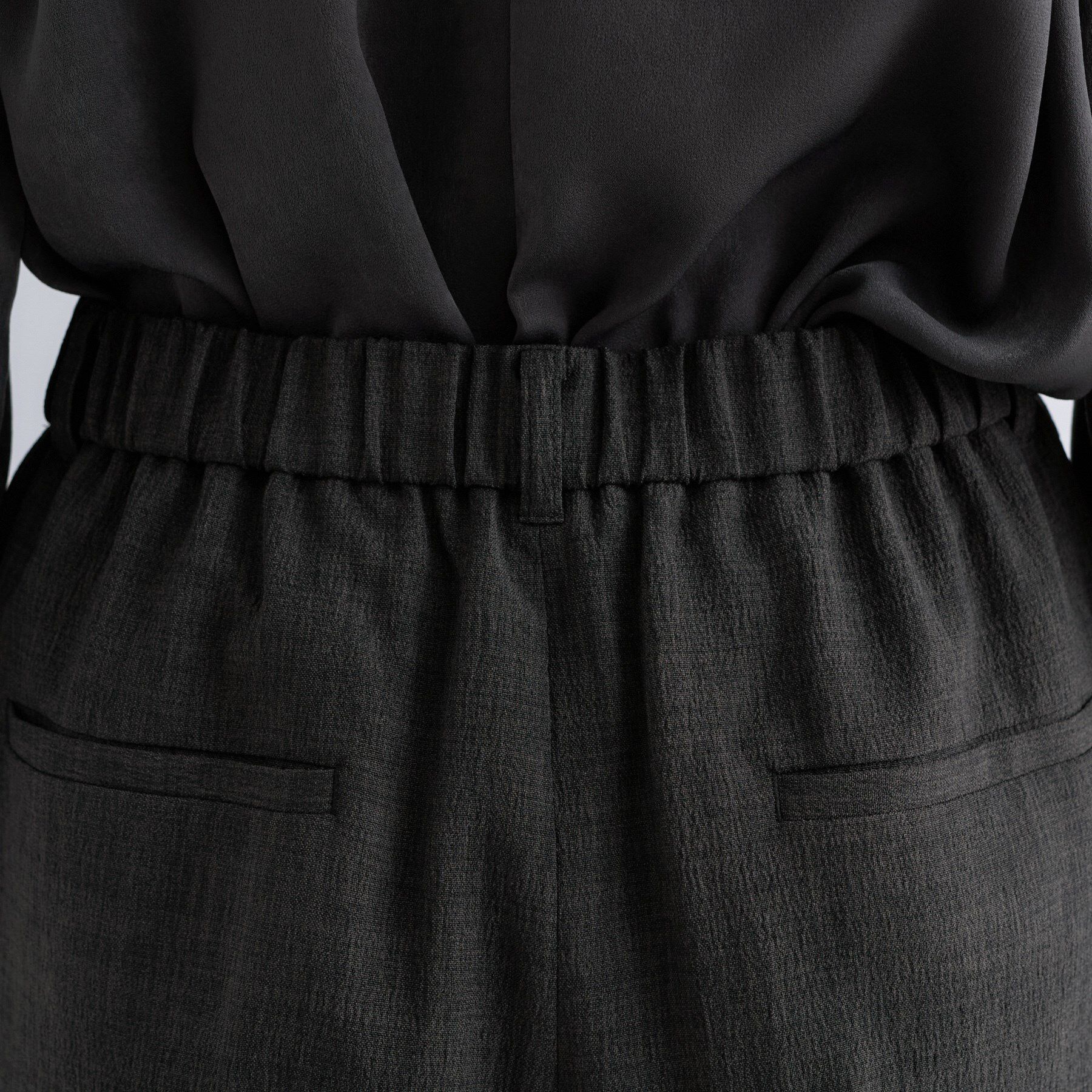 INDIVI「【洗える／セットアップ可能】凹凸ストレッチ素材ストレートパンツ」|その他|