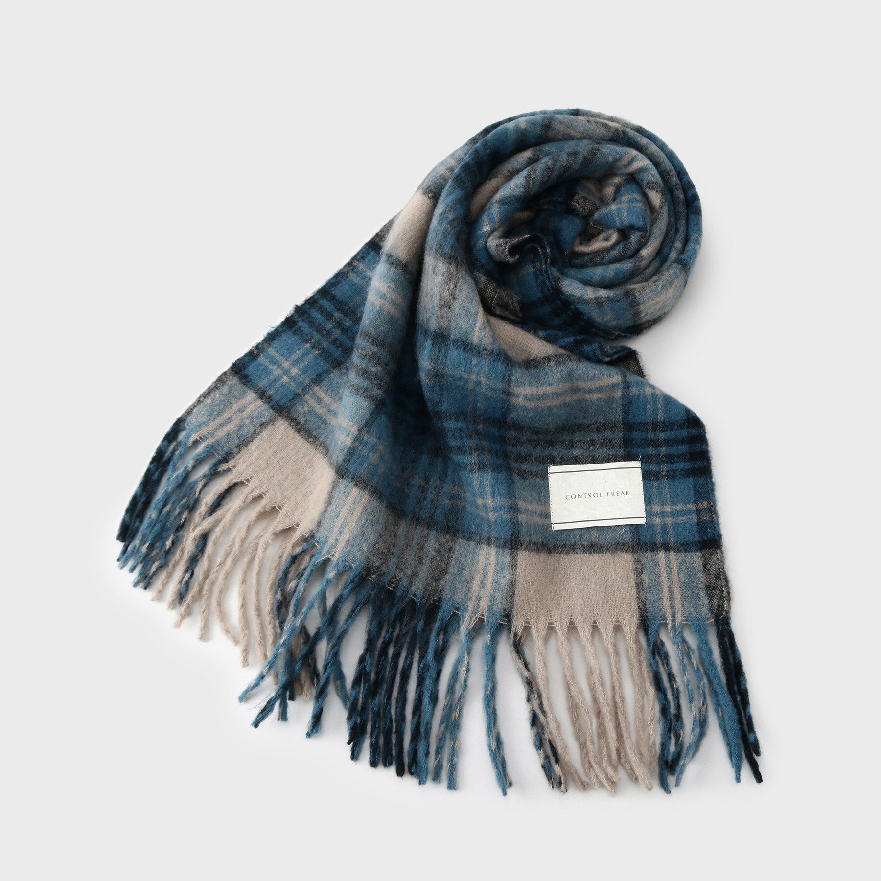 GALLEST「【CONTROL FREAK】シャギーチェックマフラー」|ストール|