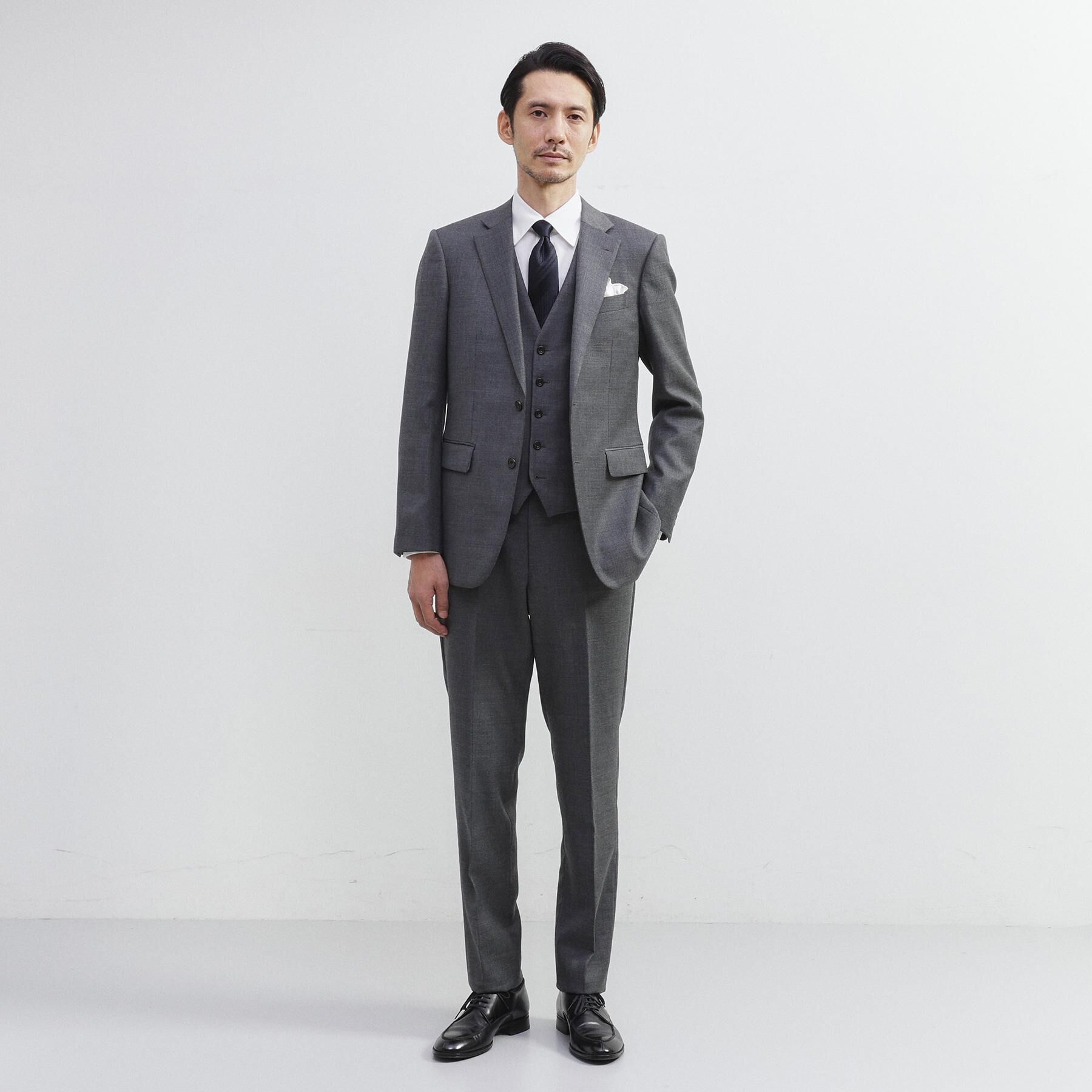 TAKEO KIKUCHI「【3ピース対応】シャイニーシャークピンヘッド ベスト」|スーツ|