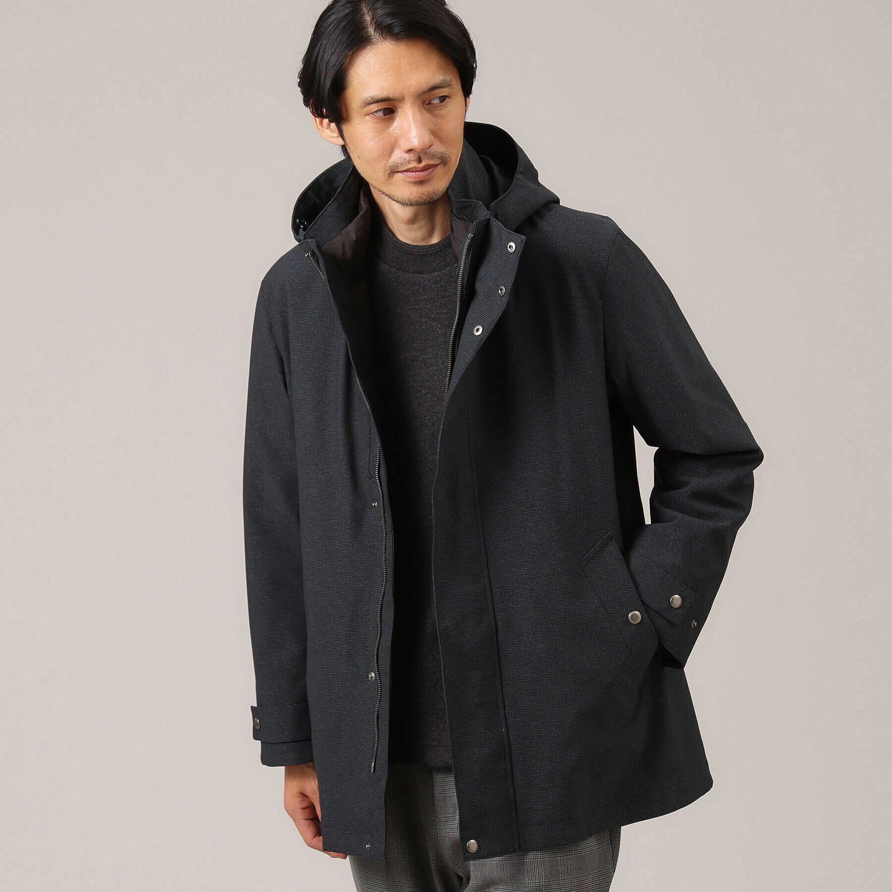 TAKEO KIKUCHI「【3WAY】LANATEC ECO(R) ダウンライナー ブルゾン」|ブルゾン・スタジャン|ﾁｬｺｰﾙｸﾞﾚｰ(014)