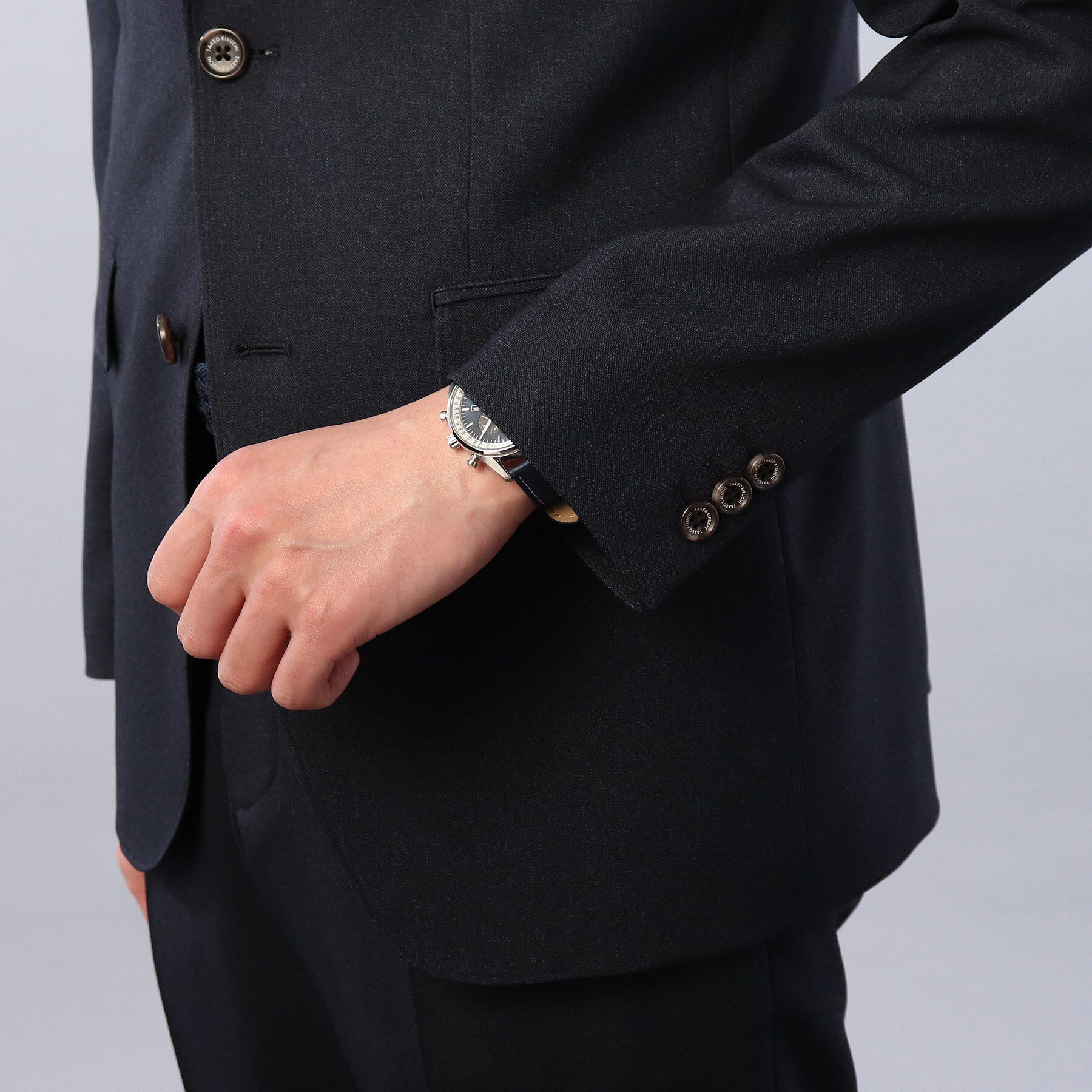 TAKEO KIKUCHI「【ONOFF/セットアップ対応】メランジ シャークスキン ストレッチジャケット」|テーラードジャケット|