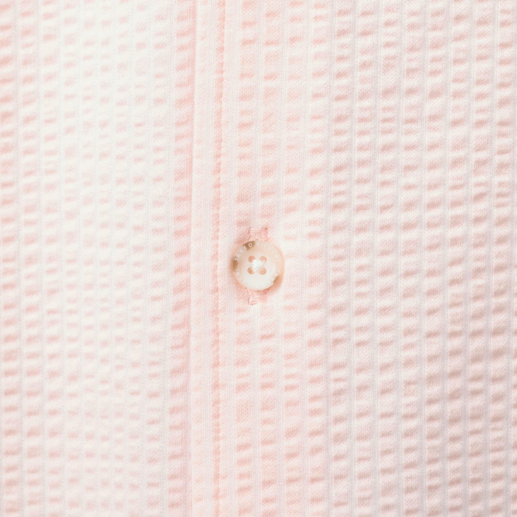 TAKEO KIKUCHI「【抗菌防臭／7分袖】サッカージャージ ストライプシャツ」|シャツ・ブラウス|