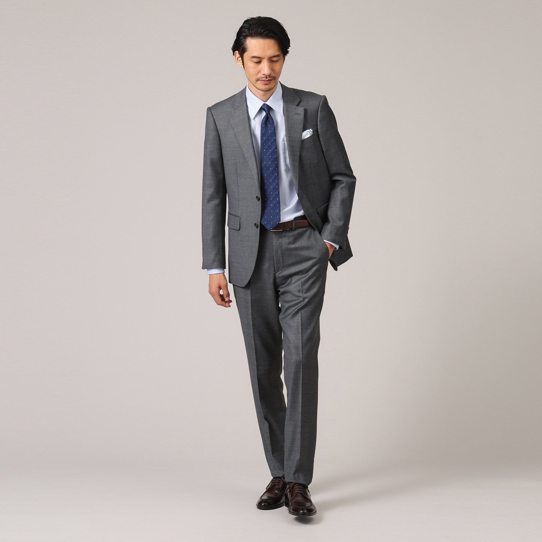 TAKEO KIKUCHI「【Sサイズ～】ドビー ストライプ レギュラーカラー シャツ」|シャツ・ブラウス|