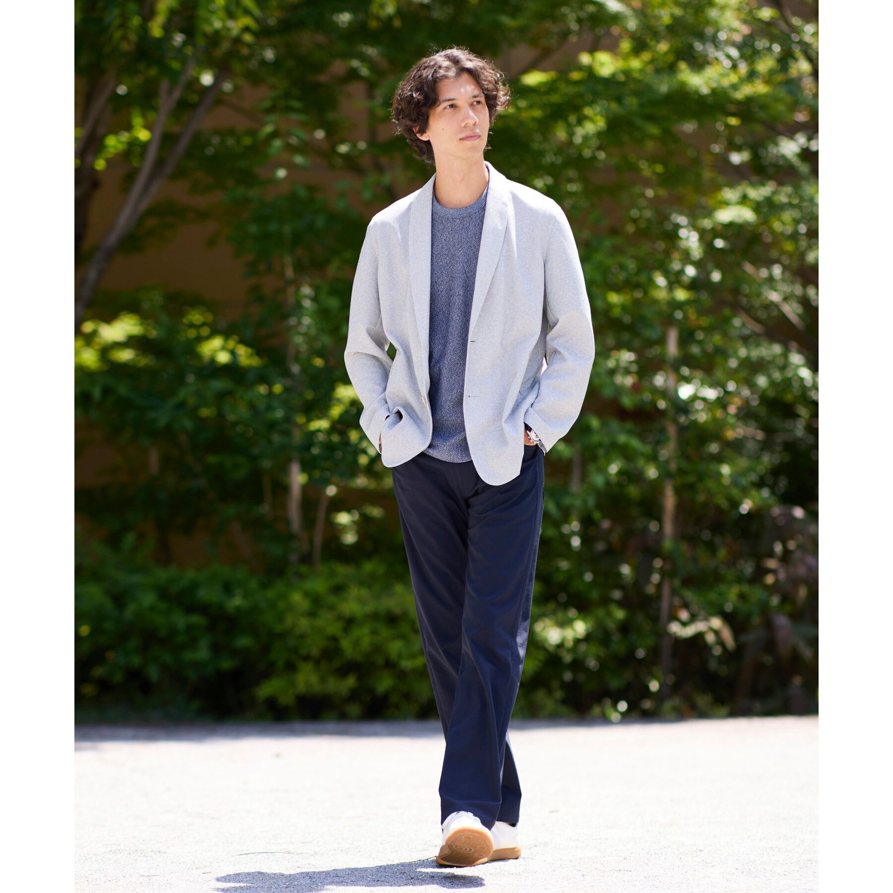 TAKEO KIKUCHI「【尾州織/Made in JAPAN】メランジ Tシャツ」|Tシャツ・カットソー|