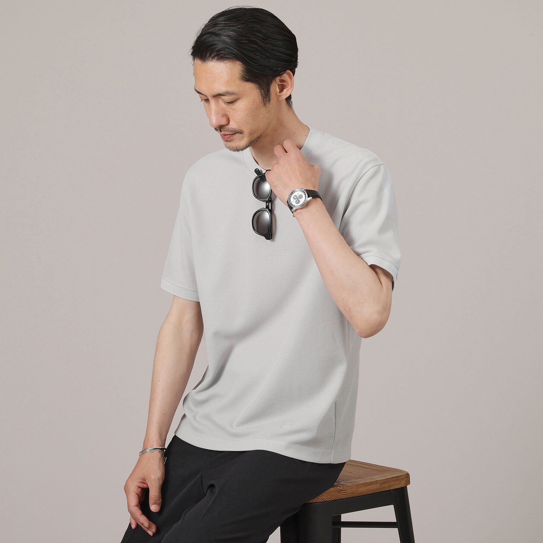 TAKEO KIKUCHI「【抗菌防臭/日本製】ハイブリッド サーフニット Tシャツ」|Tシャツ・カットソー|