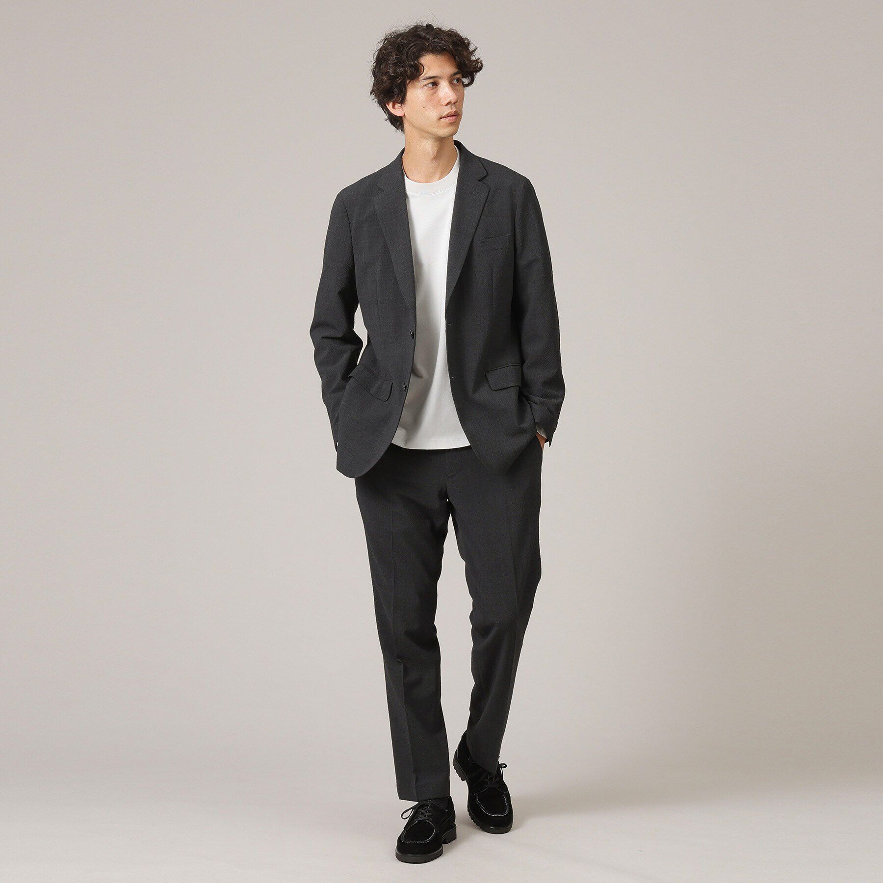 TAKEO KIKUCHI「オータム サッカー ジャケット」|テーラードジャケット|