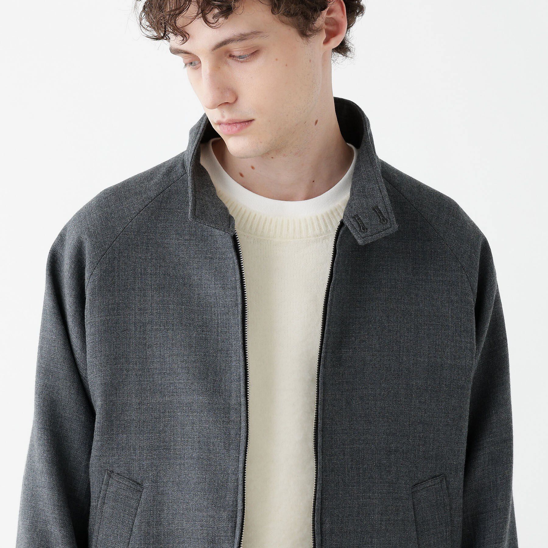 TAKEO KIKUCHI「【THE FLAGSHIP】ウールダブルフェイス ブルゾン」|ブルゾン・スタジャン|