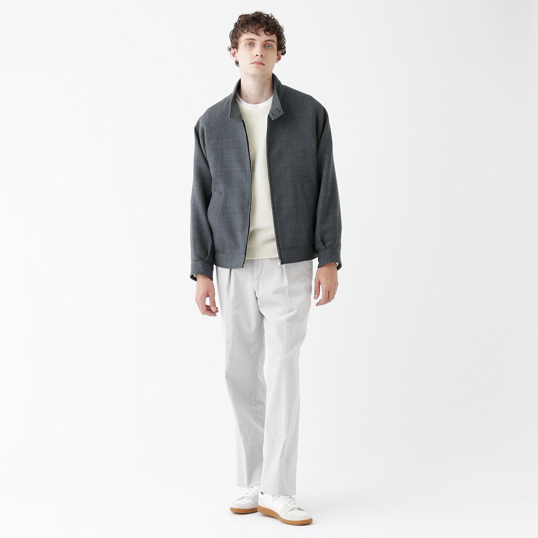 TAKEO KIKUCHI「【THE FLAGSHIP】ウールダブルフェイス ブルゾン」|ブルゾン・スタジャン|