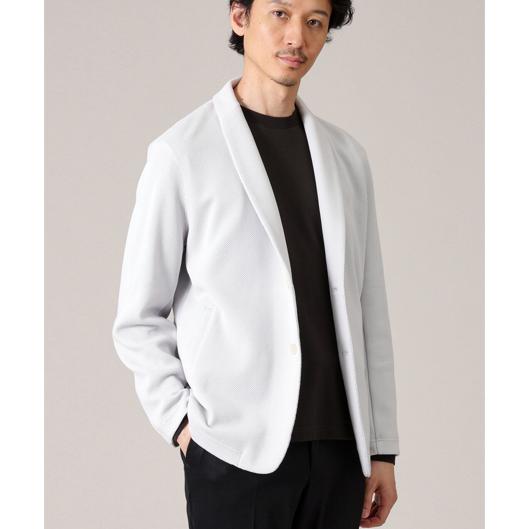 TAKEO KIKUCHI「【尾州織】ショールカラー カーディガン ジャケット」|カーディガン|