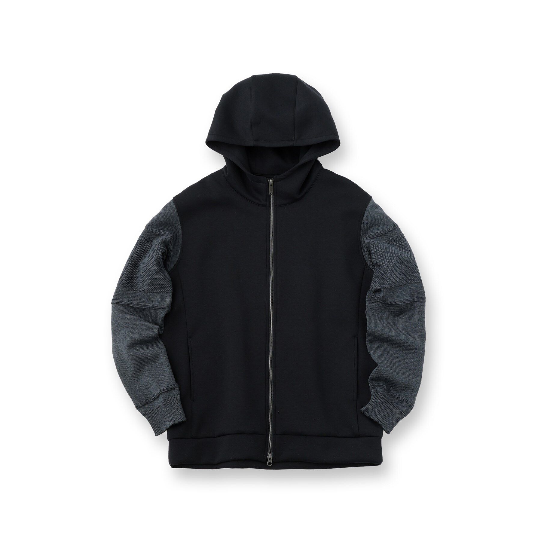 TAKEO KIKUCHI「【Made in JAPAN】ニットスリーブ ジップアップ パーカ」|パーカー|