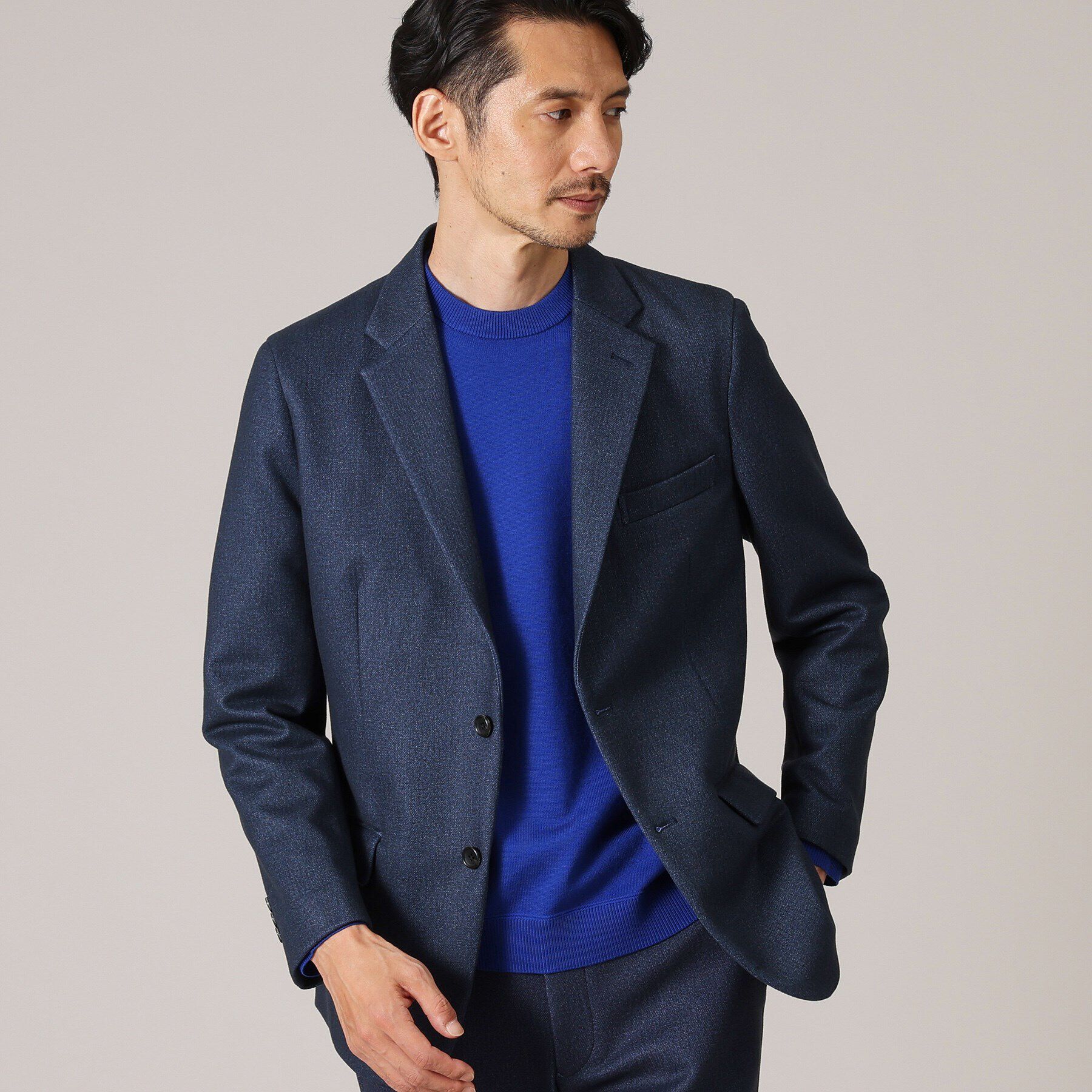 TAKEO KIKUCHI「【DOWN FABRIC】ダウンファブリック テーラード ジャケット / セットアップ対応」|テーラードジャケット|ﾌﾞﾙｰ(193)