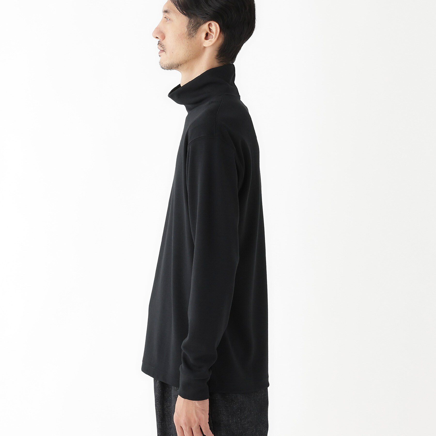 TAKEO KIKUCHI「【THE FLAGSHIP】ウール混 オフネック プルオーバー」|Tシャツ・カットソー|