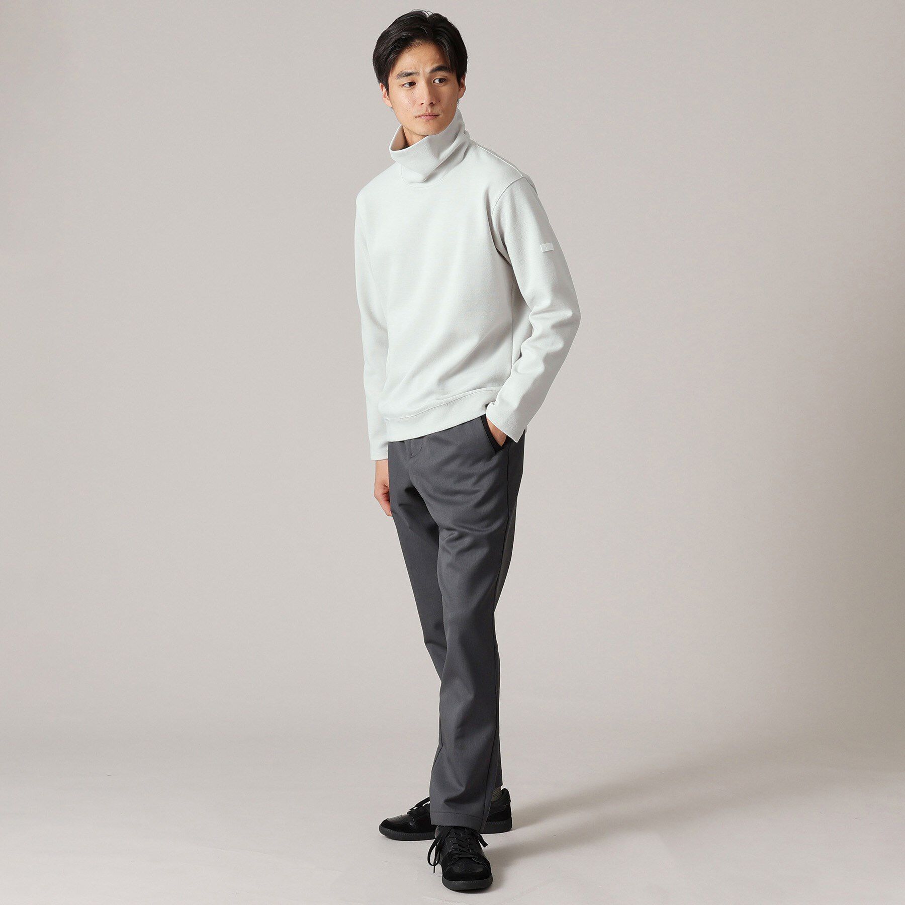 TAKEO KIKUCHI「ウールブレンド オフタートルネック カットソー」|Tシャツ・カットソー|