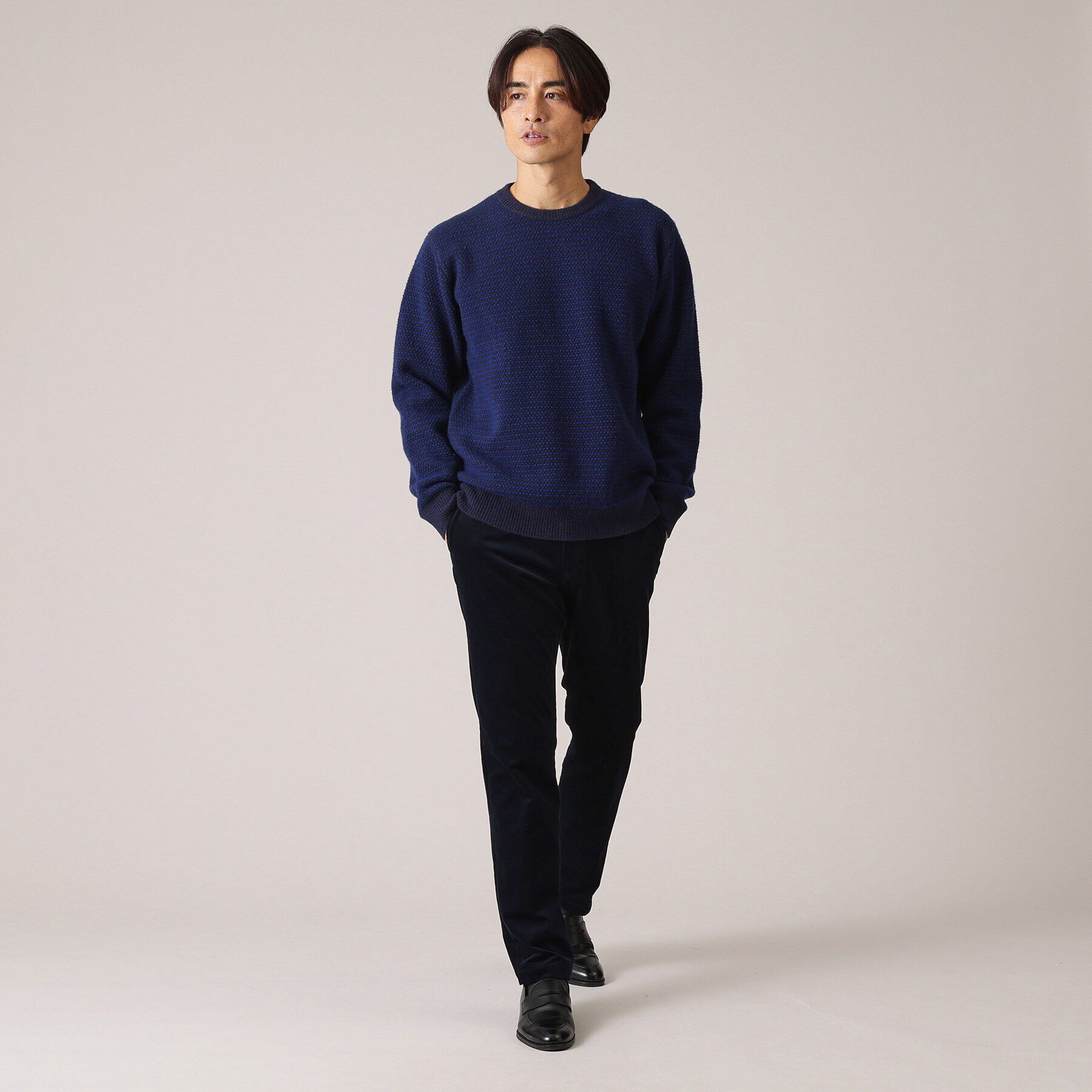 TAKEO KIKUCHI「ドットメランジ プルオーバー ニット」|ニット・セーター|