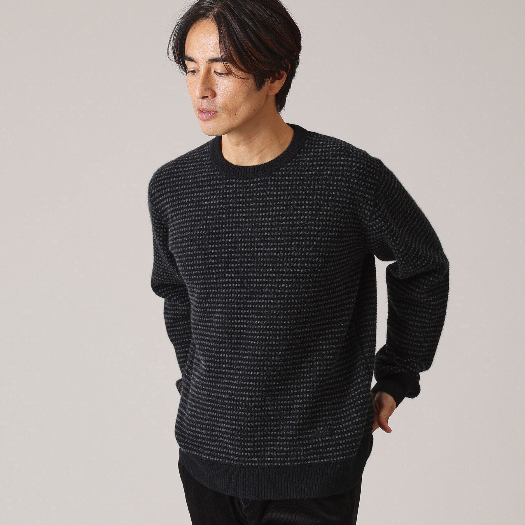 TAKEO KIKUCHI「ドットメランジ プルオーバー ニット」|ニット・セーター|