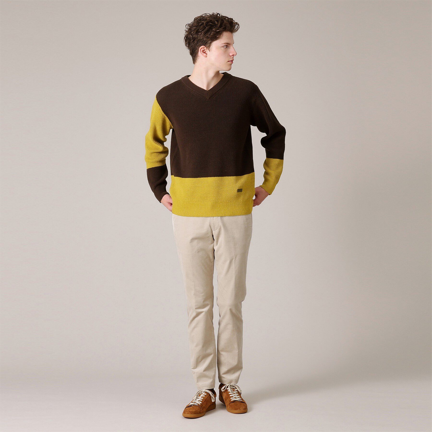 TAKEO KIKUCHI「ウィンターコットン混 プルオーバー ニット」|ニット・セーター|