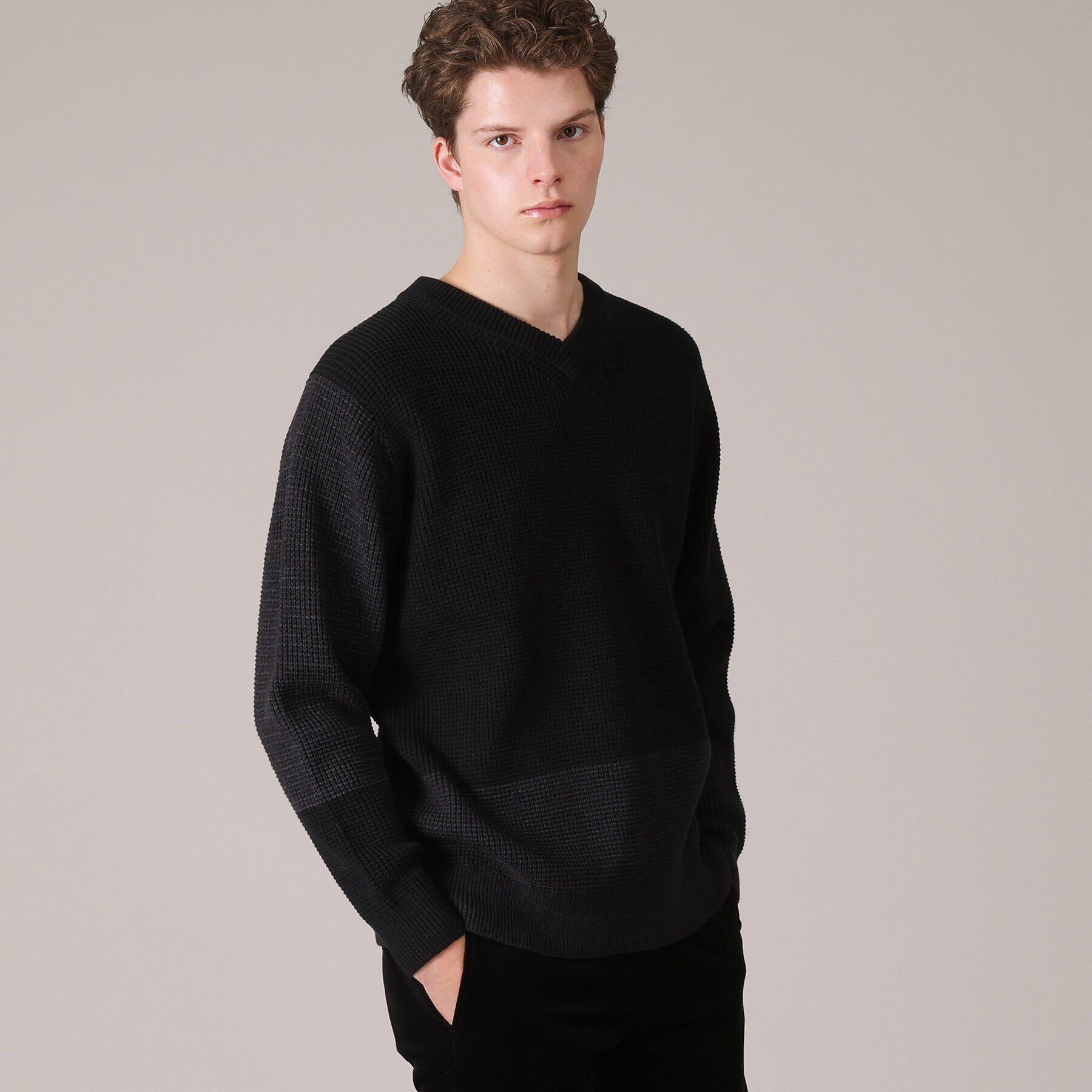 TAKEO KIKUCHI「ウィンターコットン混 プルオーバー ニット」|ニット・セーター|