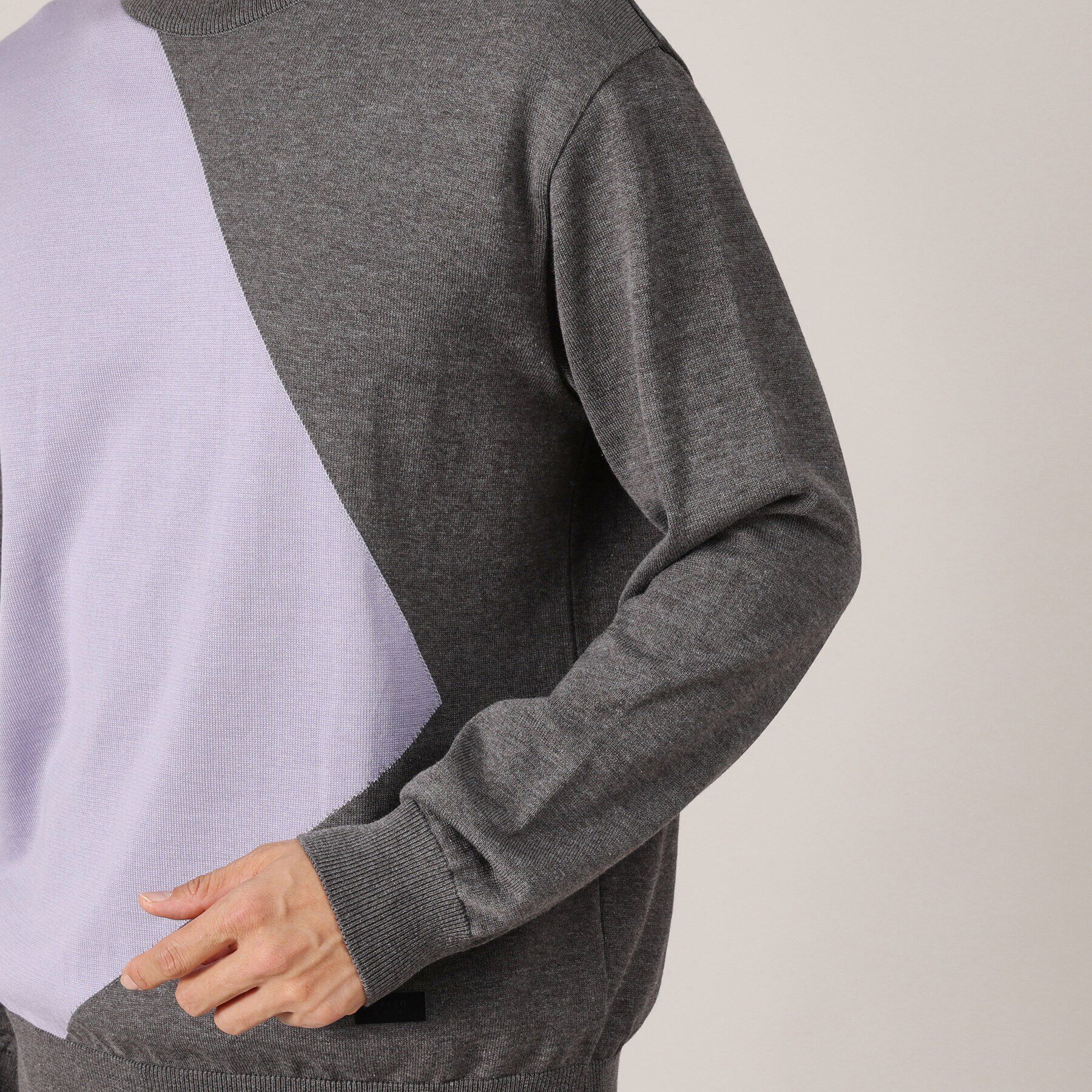 TAKEO KIKUCHI「【Made in JAPAN】スクエア インターシャ ニット」|ニット・セーター|