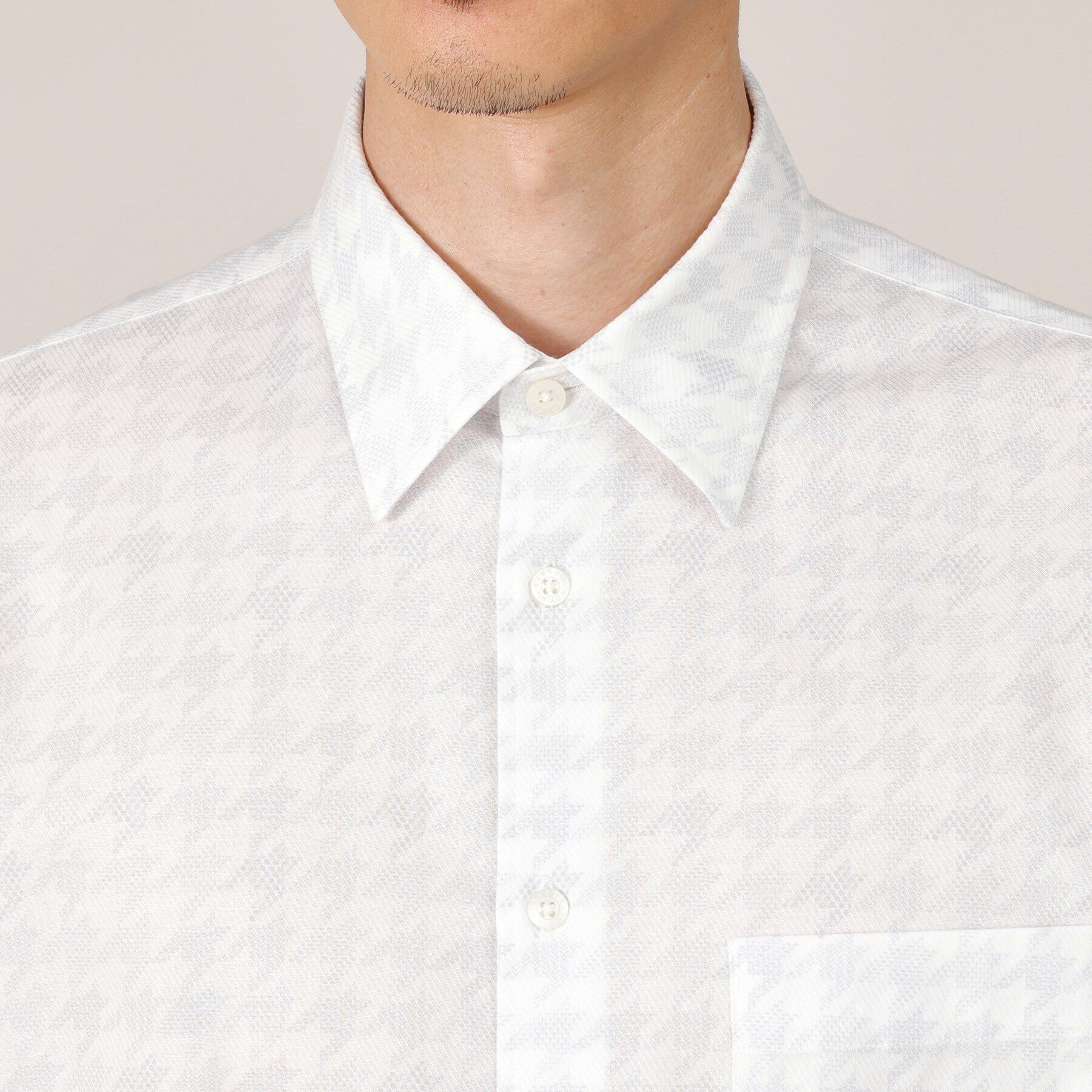 TAKEO KIKUCHI「【Made in JAPAN】千鳥プリント シャツ」|シャツ・ブラウス|