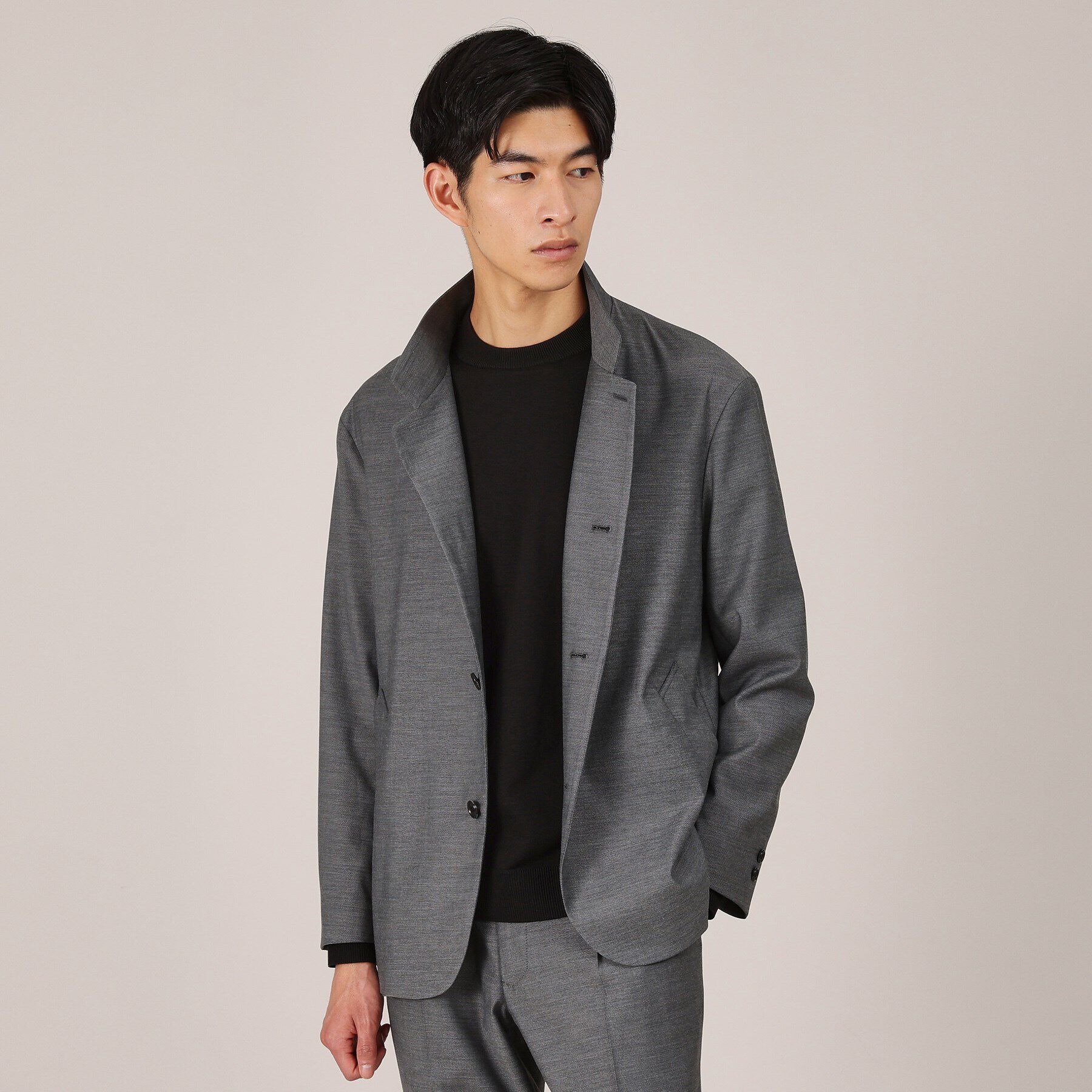 TAKEO KIKUCHI「【ジャケット対応】テーラードネック プルオーバー ニット」|ニット・セーター|