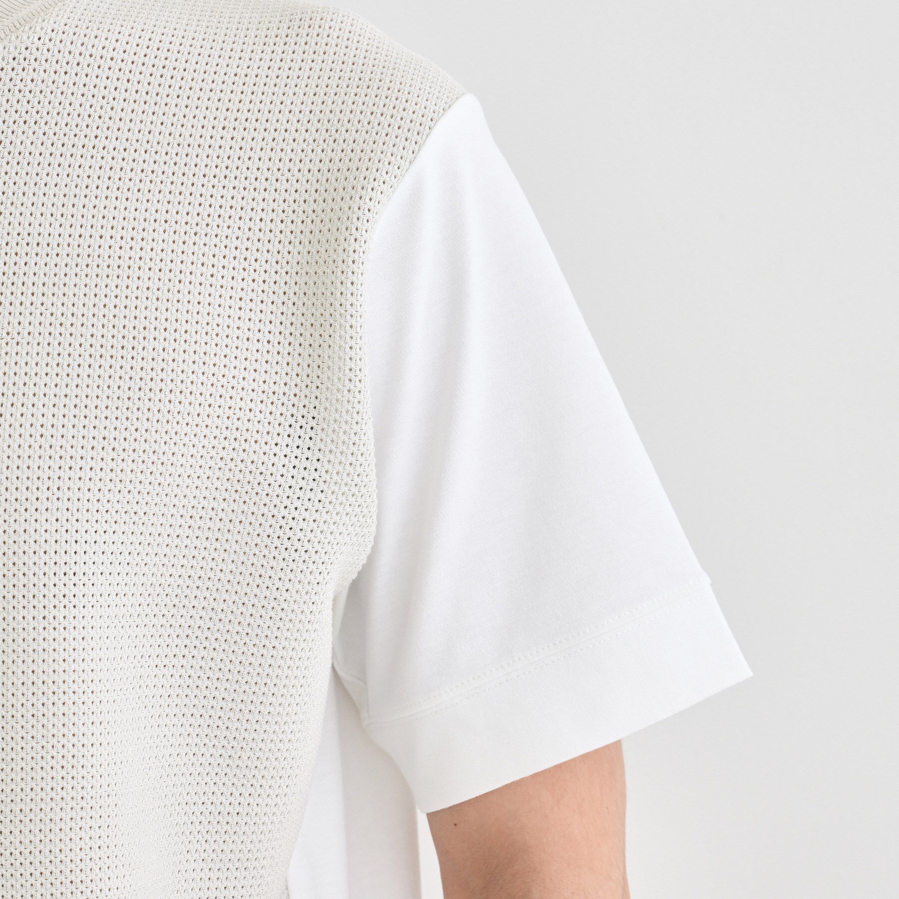 TAKEO KIKUCHI「テクスチャーニット コンビ カットソー」|Tシャツ・カットソー|