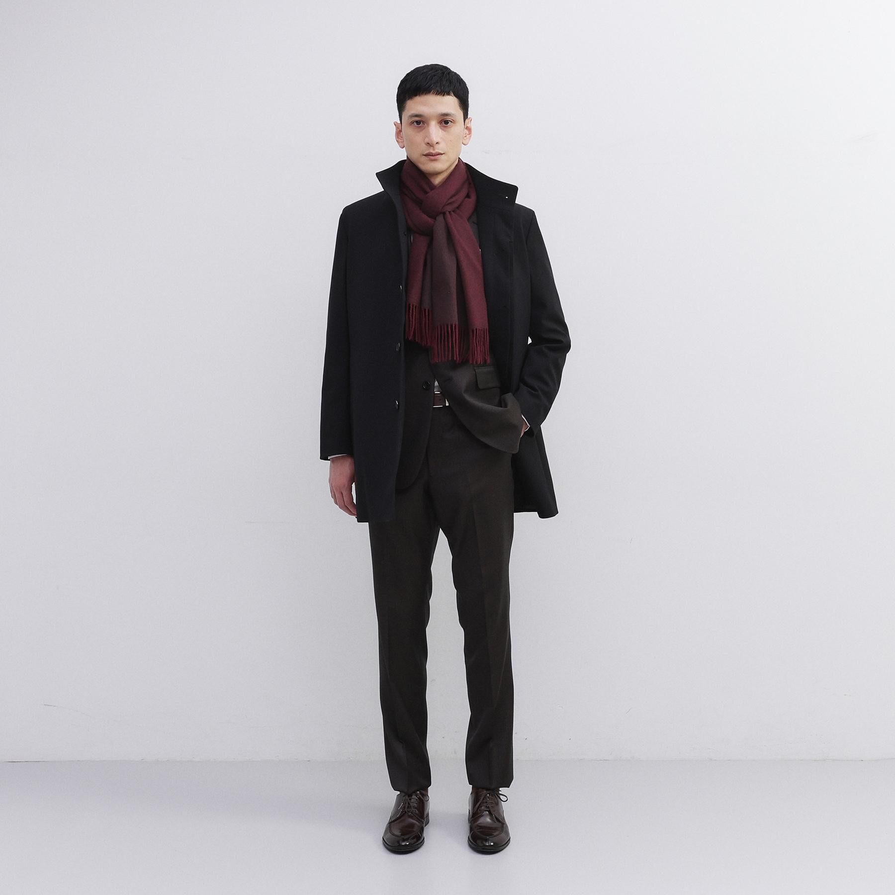 TAKEO KIKUCHI「【洗えるベビーカシミヤ】 ベビーカシミヤ無地マフラー」|ストール|