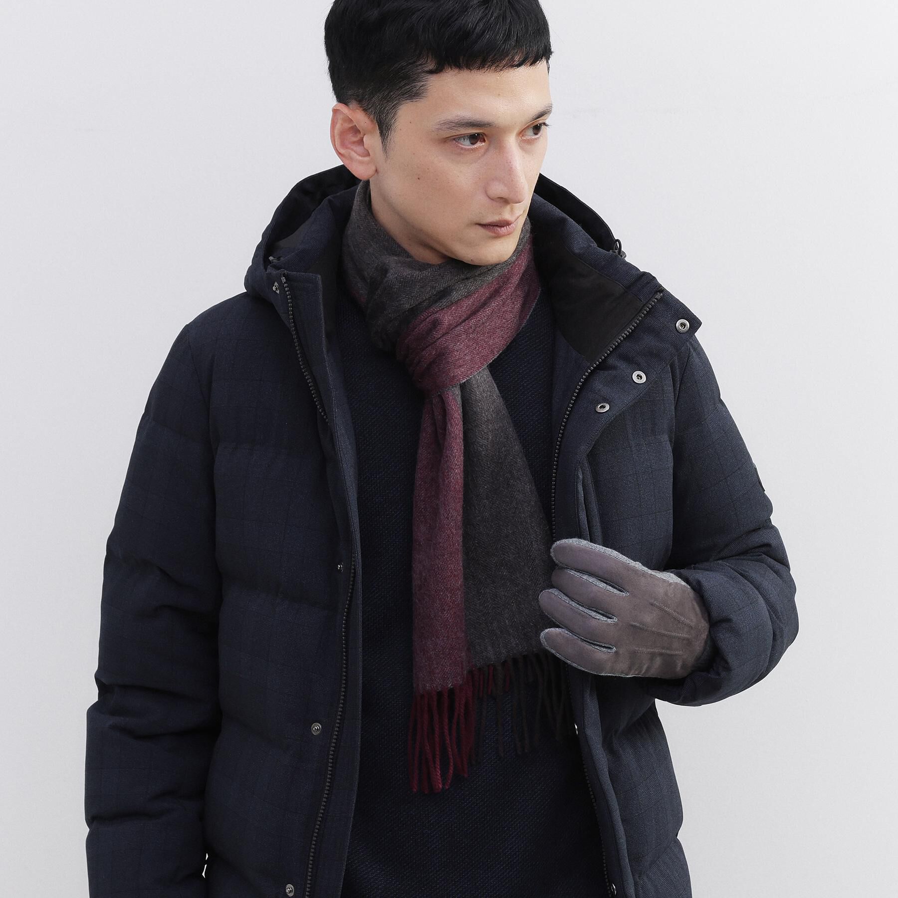 TAKEO KIKUCHI「【洗えるカシミヤ】ピュアカシミヤ 4面パネルマフラー」|ストール|