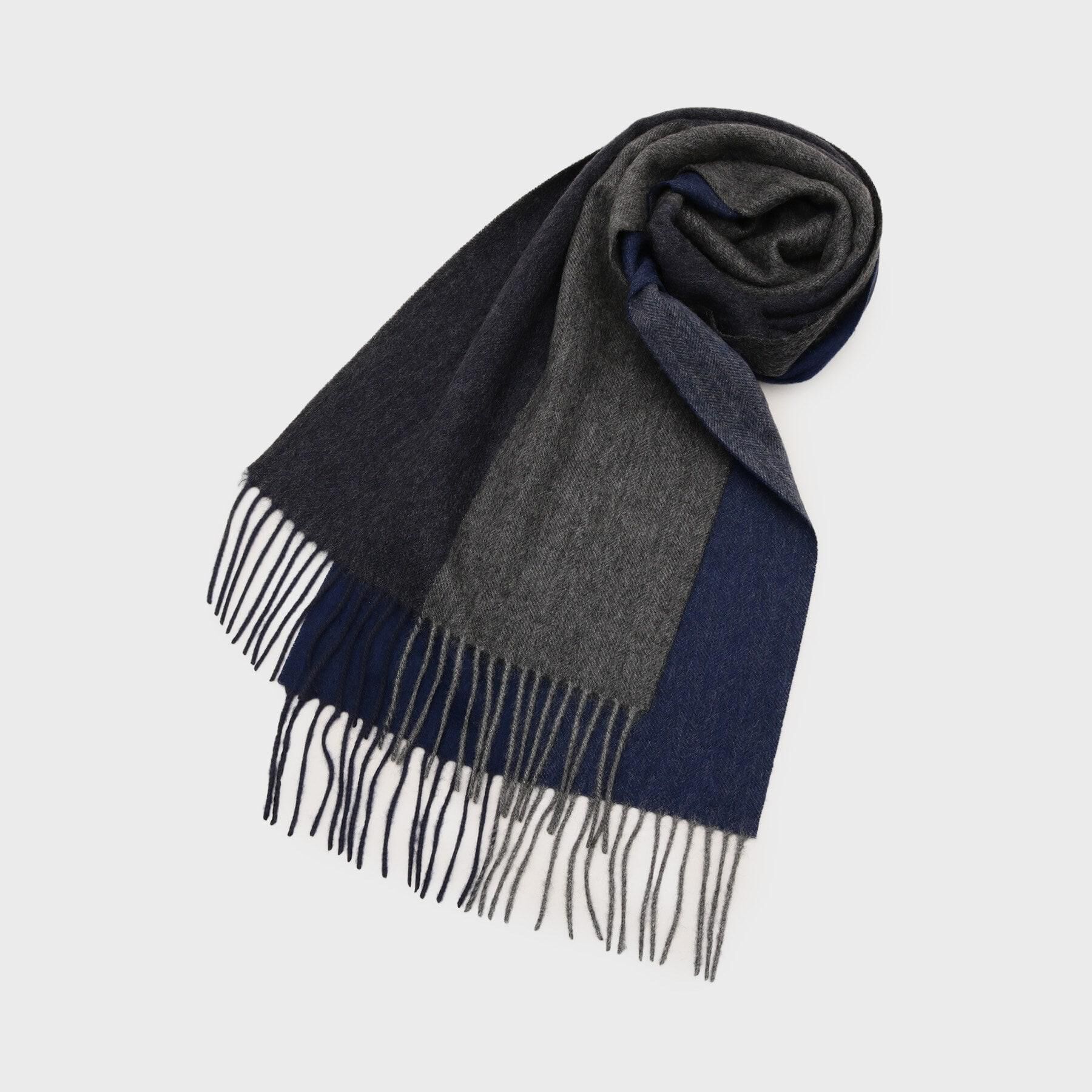 TAKEO KIKUCHI「【洗えるカシミヤ】ピュアカシミヤ 4面パネルマフラー」|ストール|