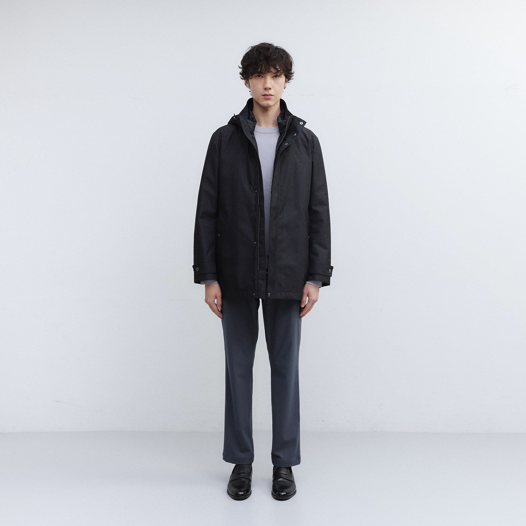 TAKEO KIKUCHI「【3WAY】グレンチェック ダウンライナー ブルゾン」|ブルゾン・スタジャン|