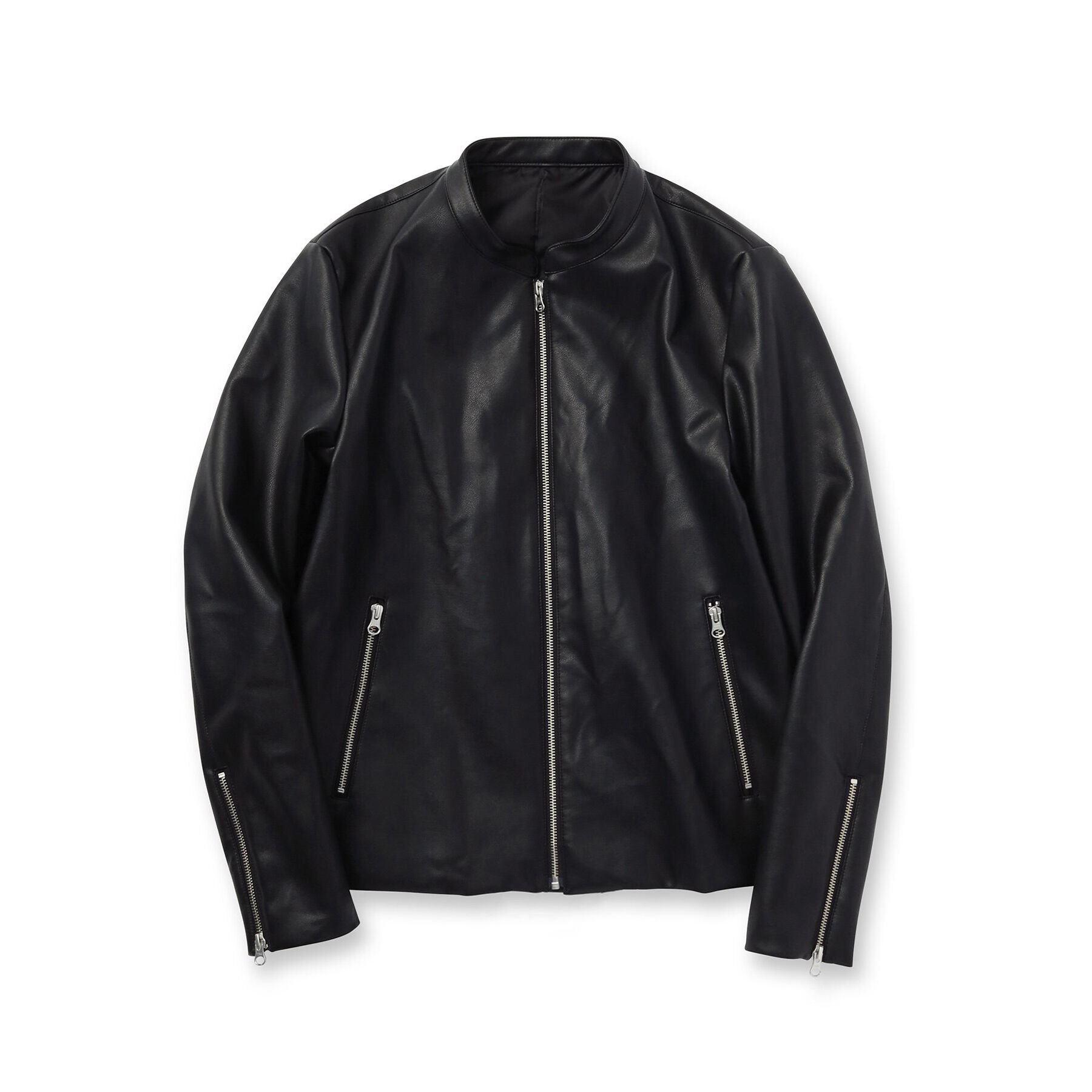 tk.TAKEO KIKUCHI「【WEB限定】シンセティックレザーシングルライダースジャケット」|ライダースジャケット|