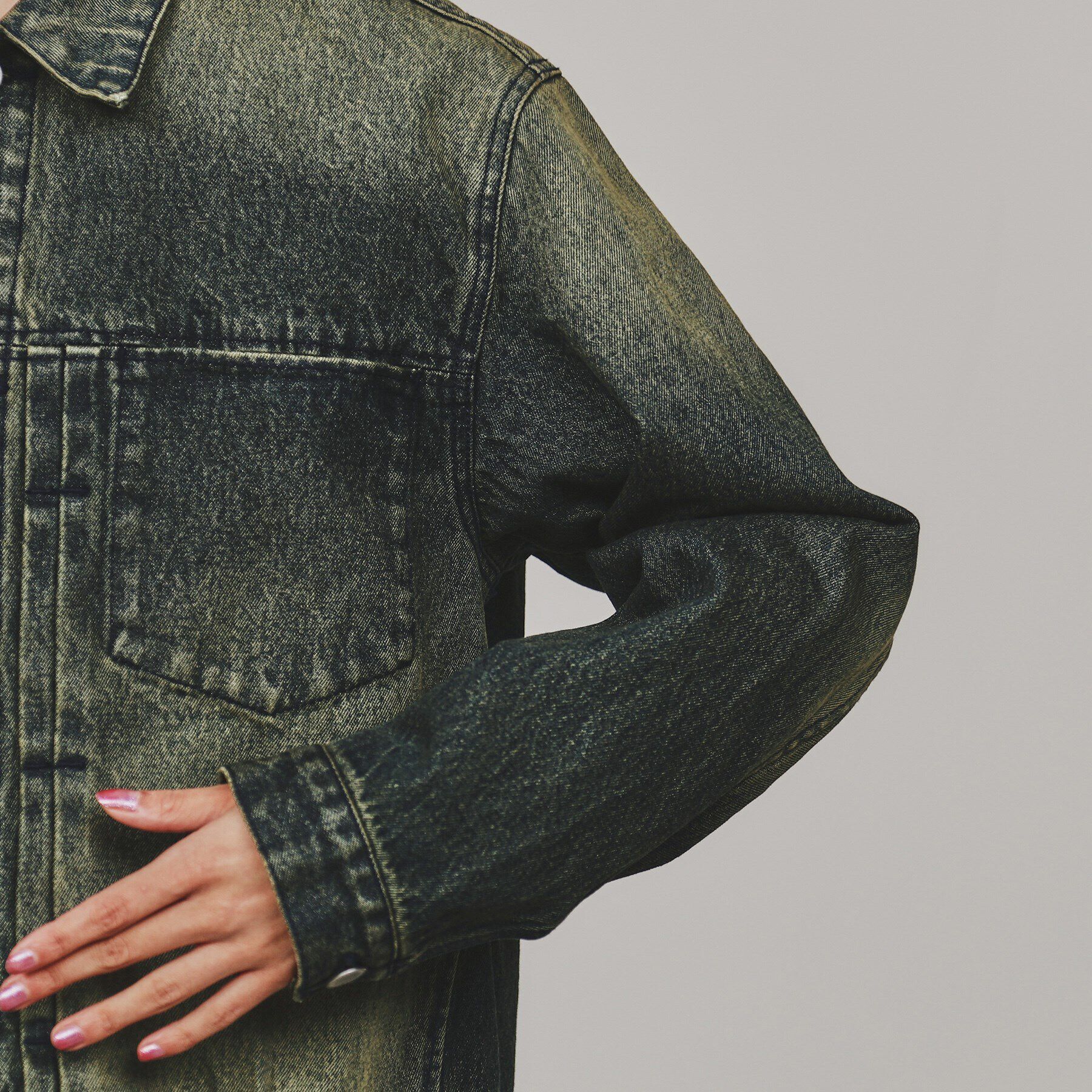 tk.TAKEO KIKUCHI「ウォッシュドカラーデニムブルゾン」|デニムジャケット|