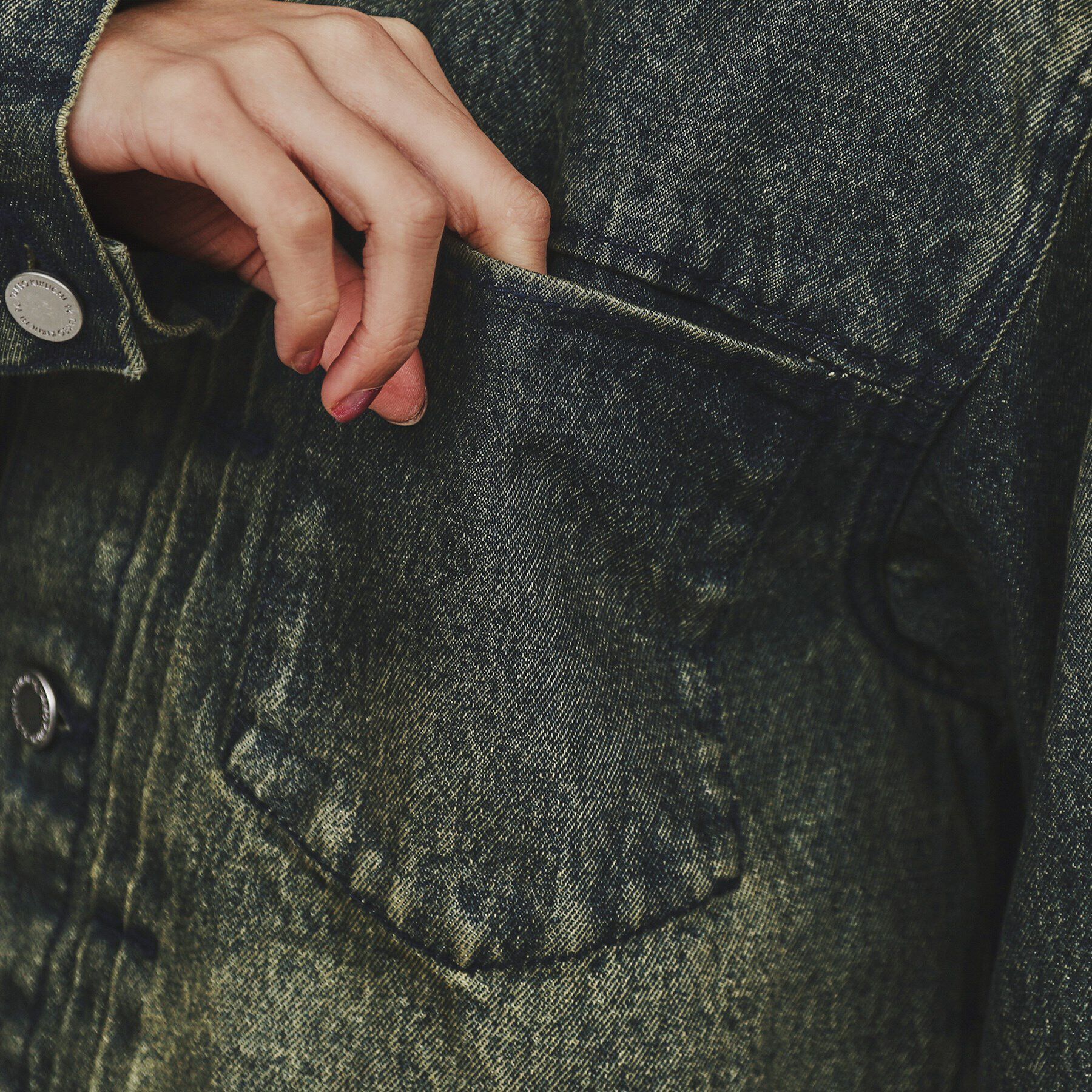 tk.TAKEO KIKUCHI「ウォッシュドカラーデニムブルゾン」|デニムジャケット|