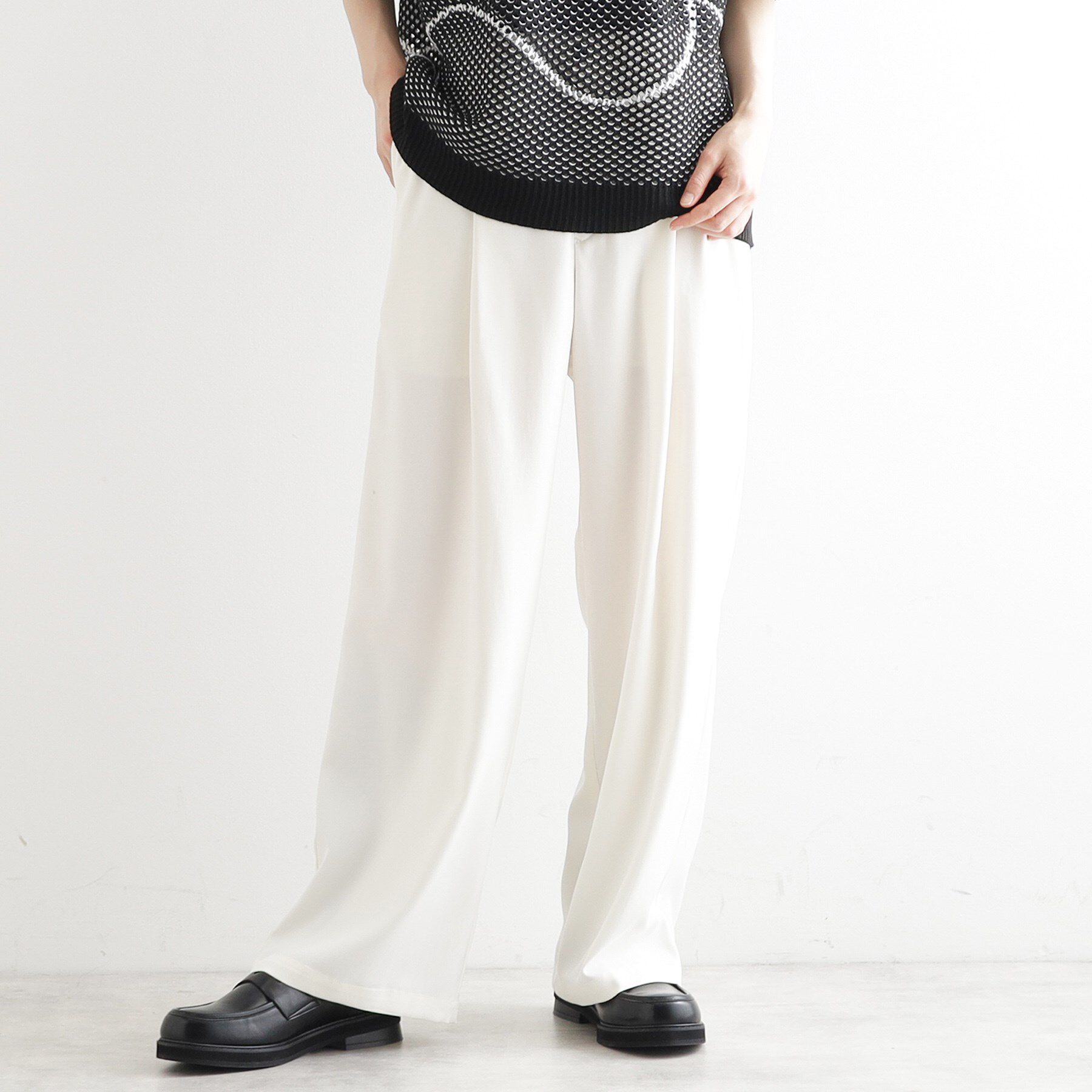 tk.TAKEO KIKUCHI「リネンタッチ バレルスラックス」|その他|