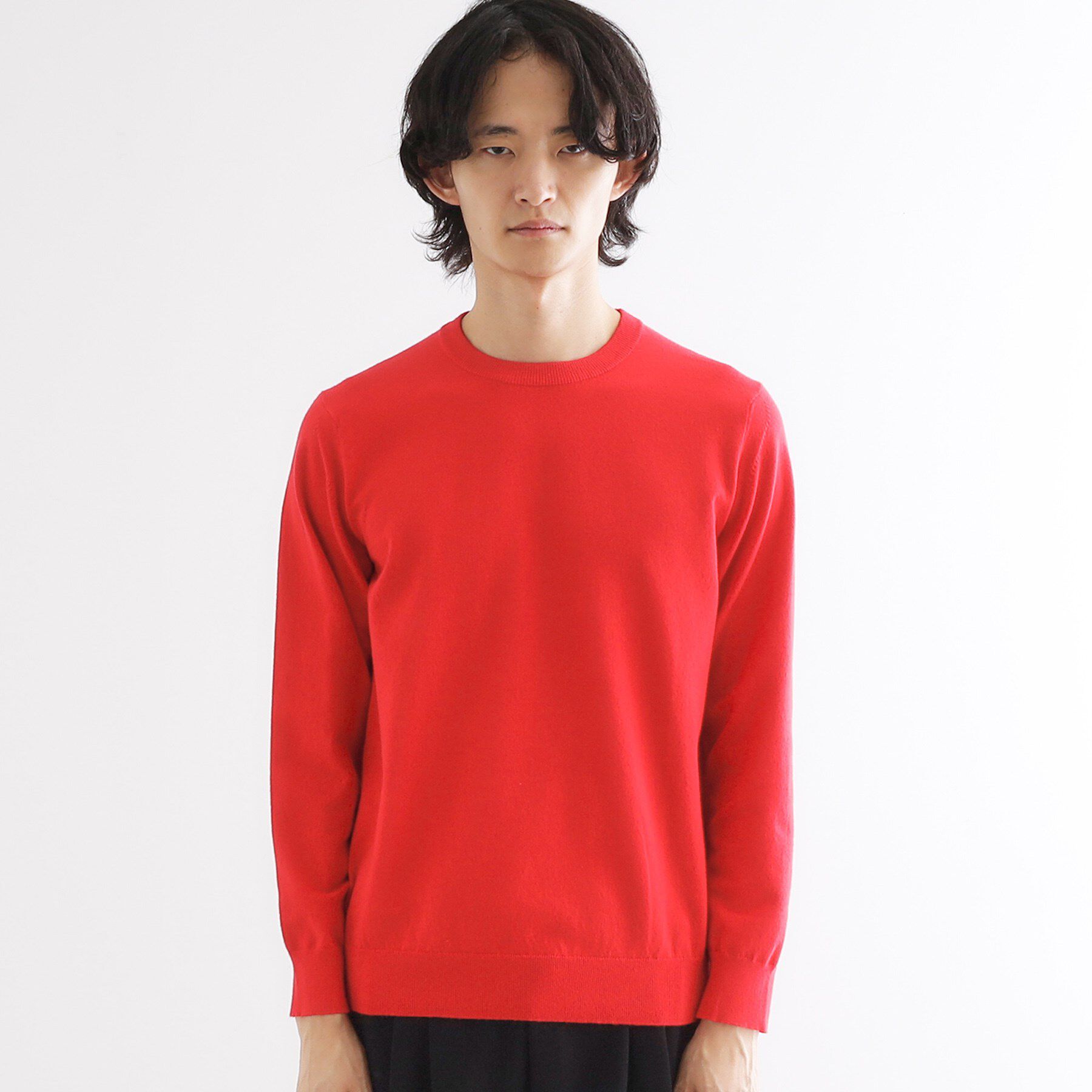 tk.TAKEO KIKUCHI「ハイゲージコンパクトニットクルー」|ニット・セーター|