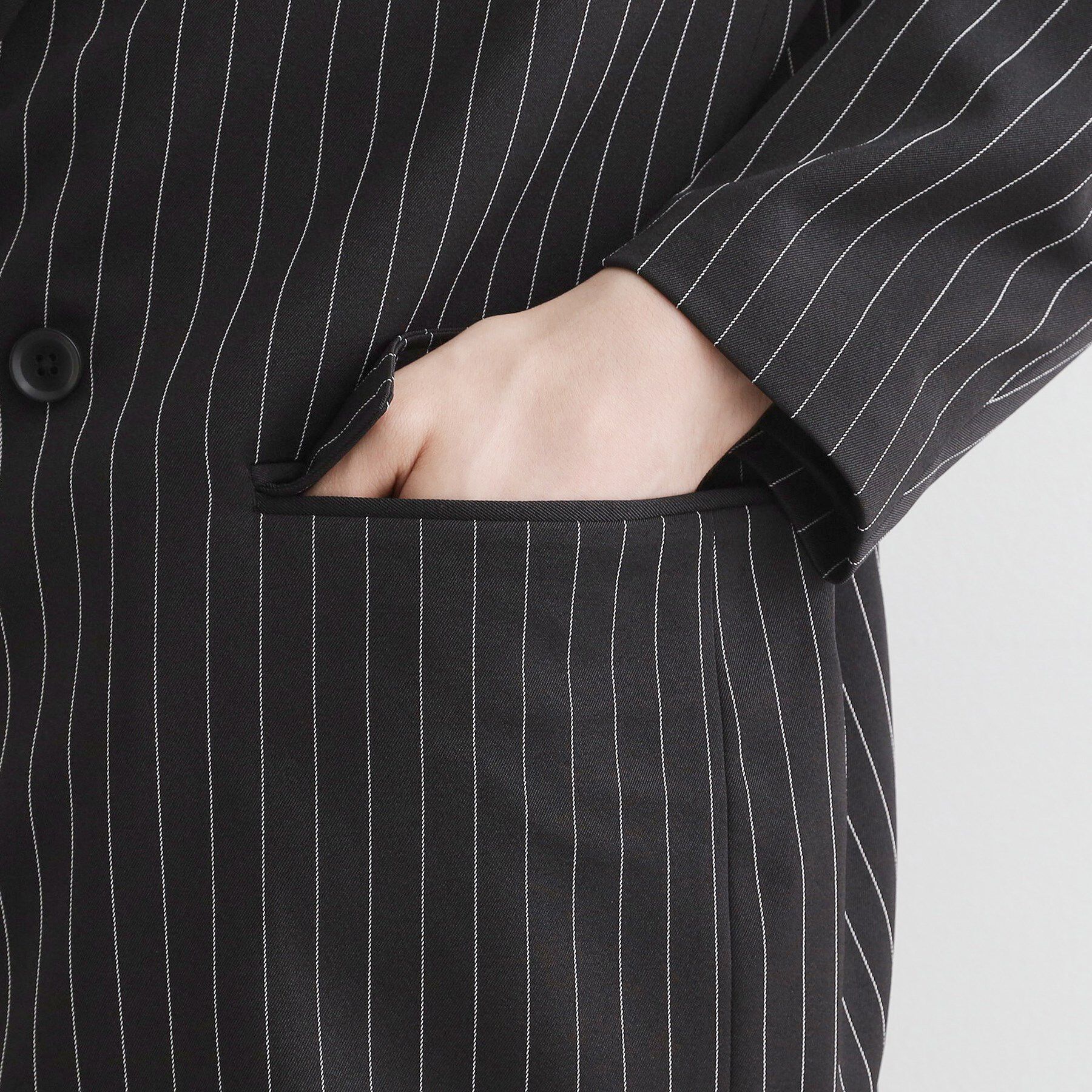 tk.TAKEO KIKUCHI「【セットアップ対応】ピンストライプルーズジャケット」|テーラードジャケット|