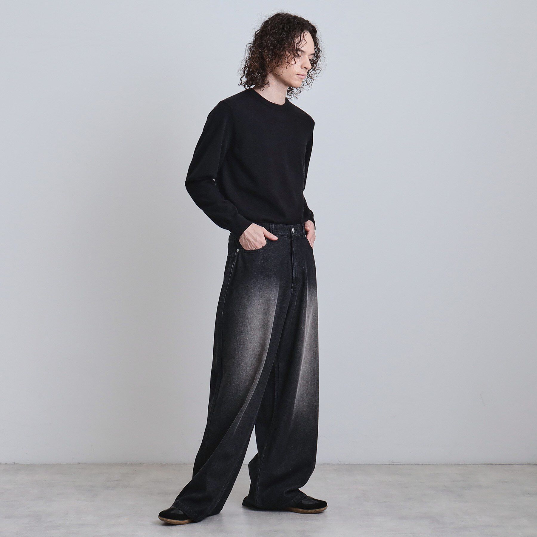 tk.TAKEO KIKUCHI「スーパーワイドバギーデニムパンツ」|デニム|