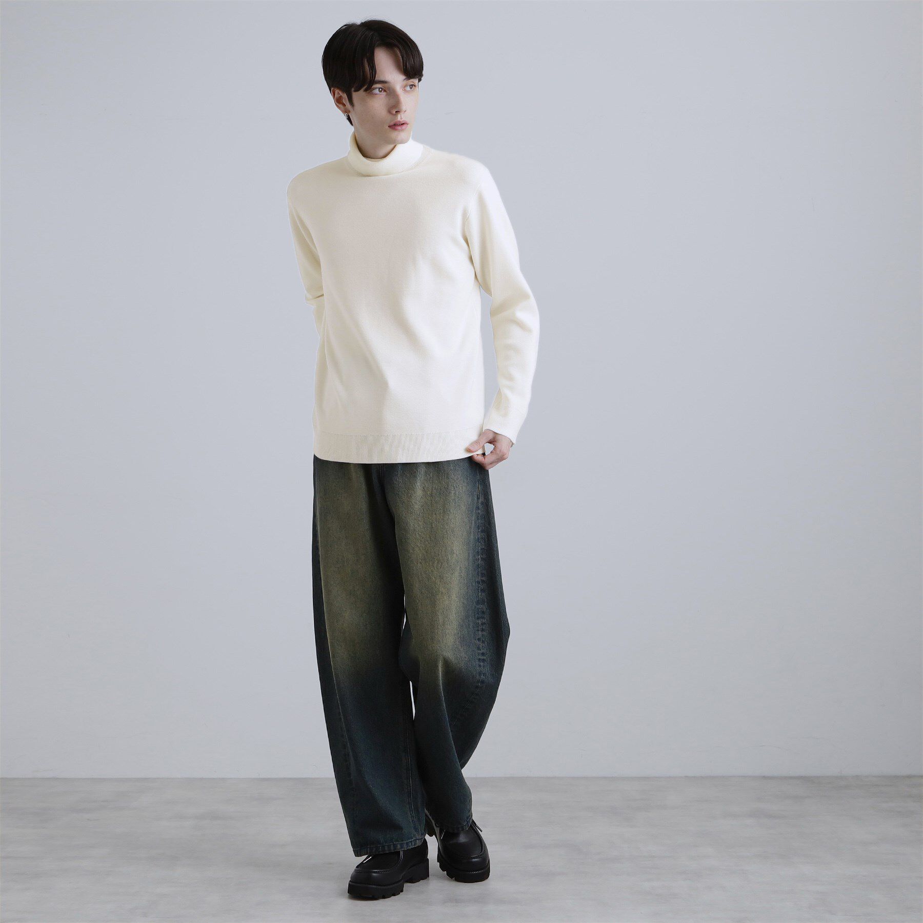 tk.TAKEO KIKUCHI「ミラノリブタートルネックニット」|ニット・セーター|
