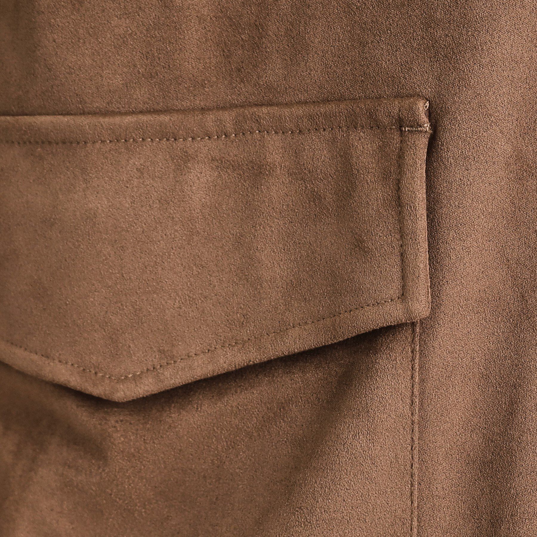 tk.TAKEO KIKUCHI「フェイクスエードシャツアウター」|ブルゾン・スタジャン|