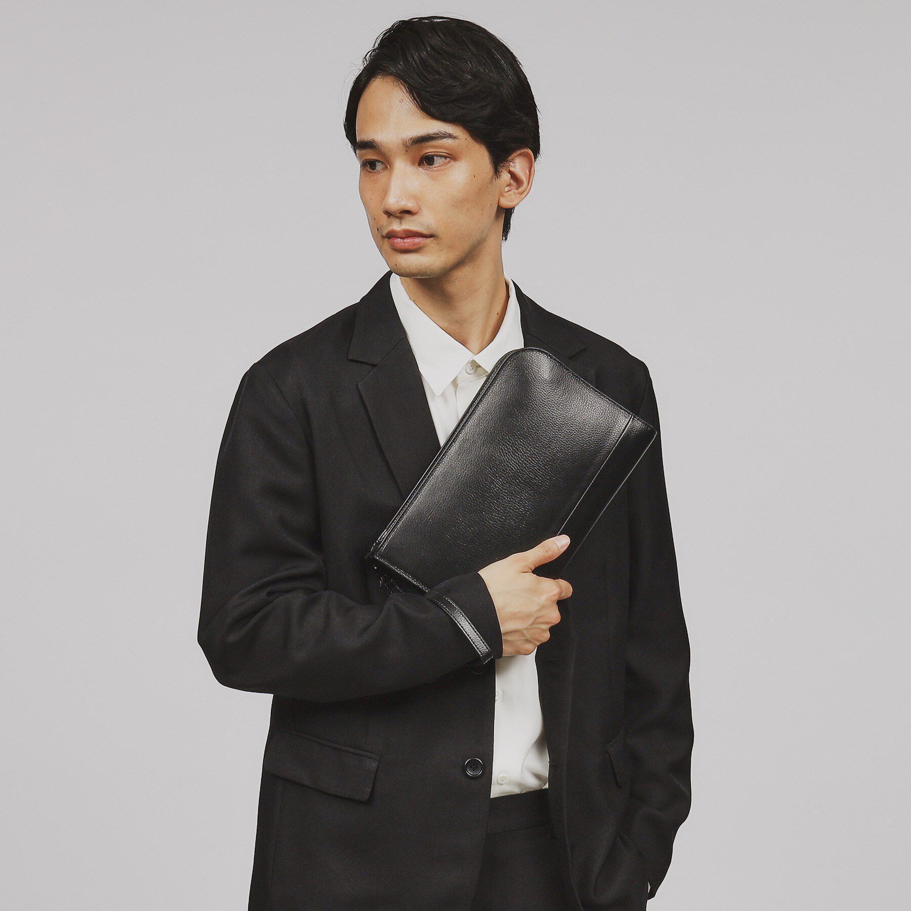 tk.TAKEO KIKUCHI「リアルレザークラッチ（冠婚葬祭OK）」|クラッチバッグ|