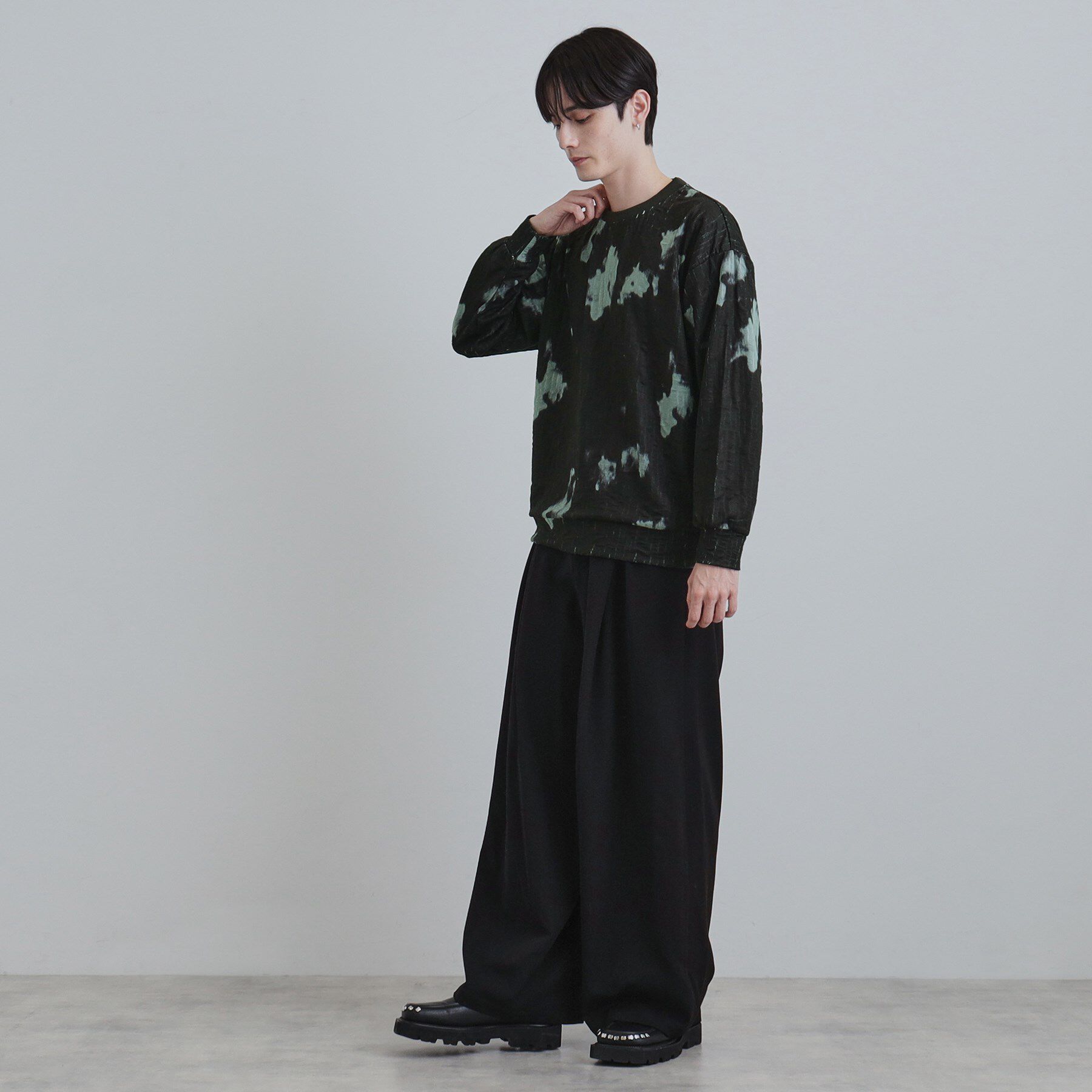 tk.TAKEO KIKUCHI「ブラーアブストカットソー」|Tシャツ・カットソー|