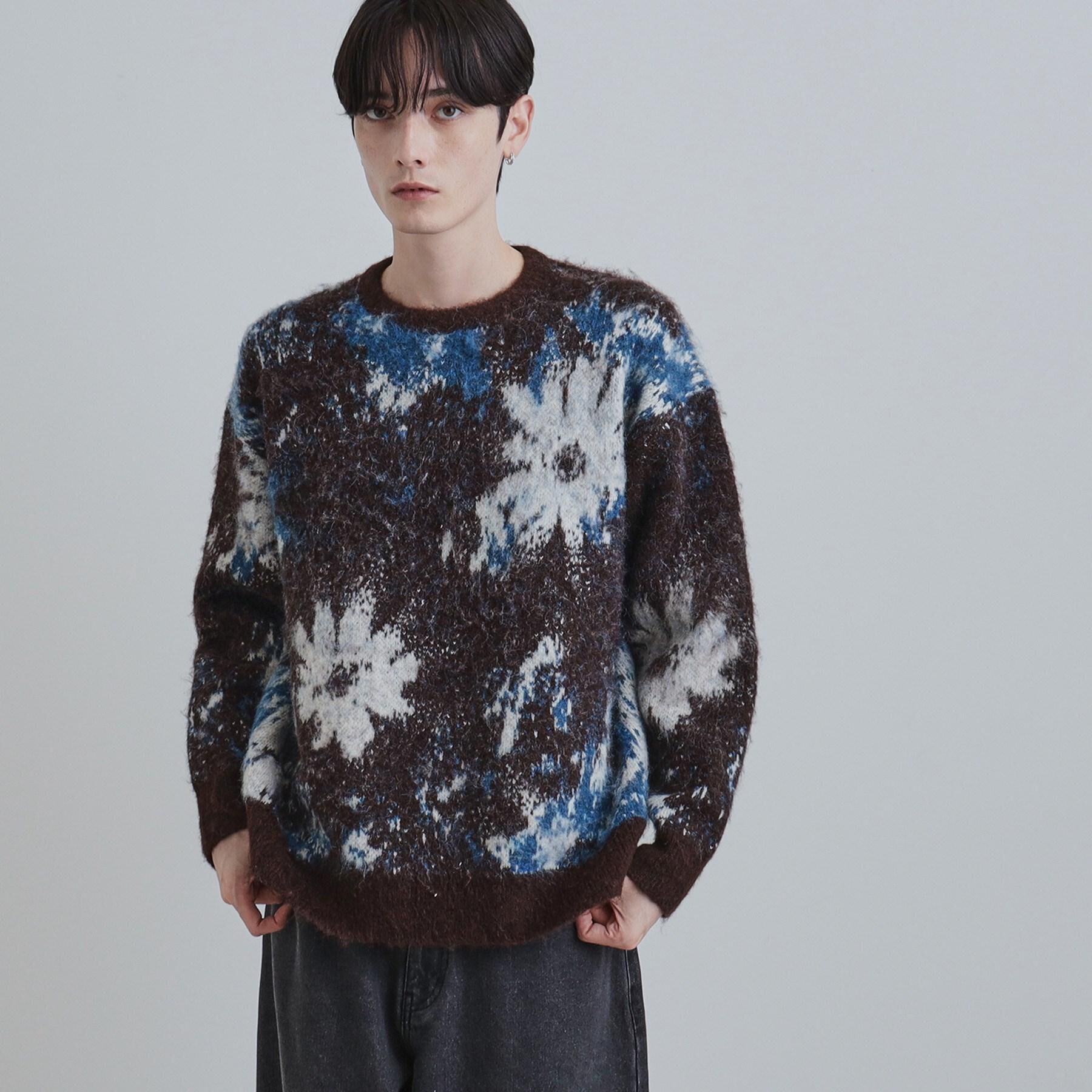 tk.TAKEO KIKUCHI「アブストフラワーシャギーニットプルオーバー」|ニット・セーター|