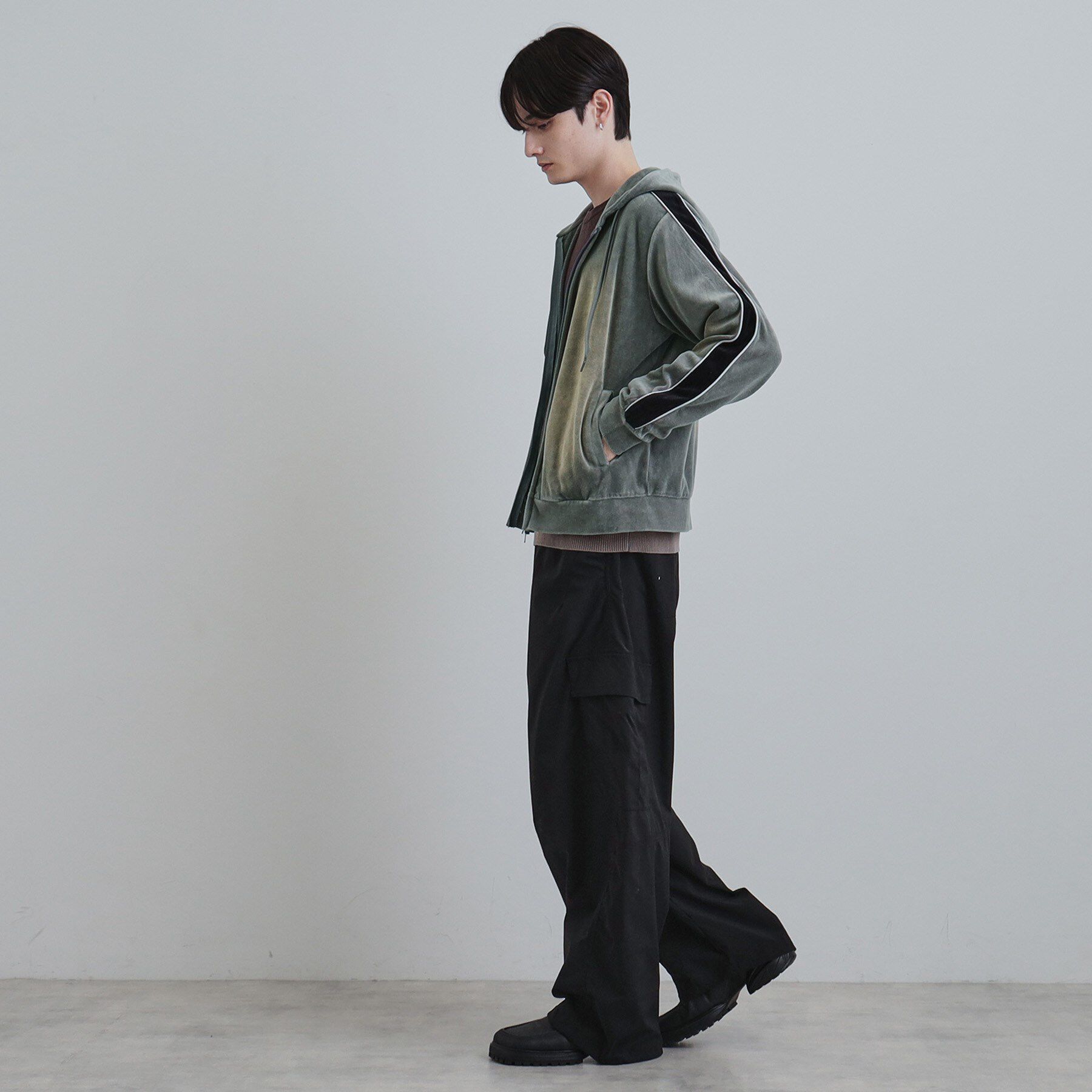 tk.TAKEO KIKUCHI「ヴィンテージライクベロアジップパーカー」|パーカー|