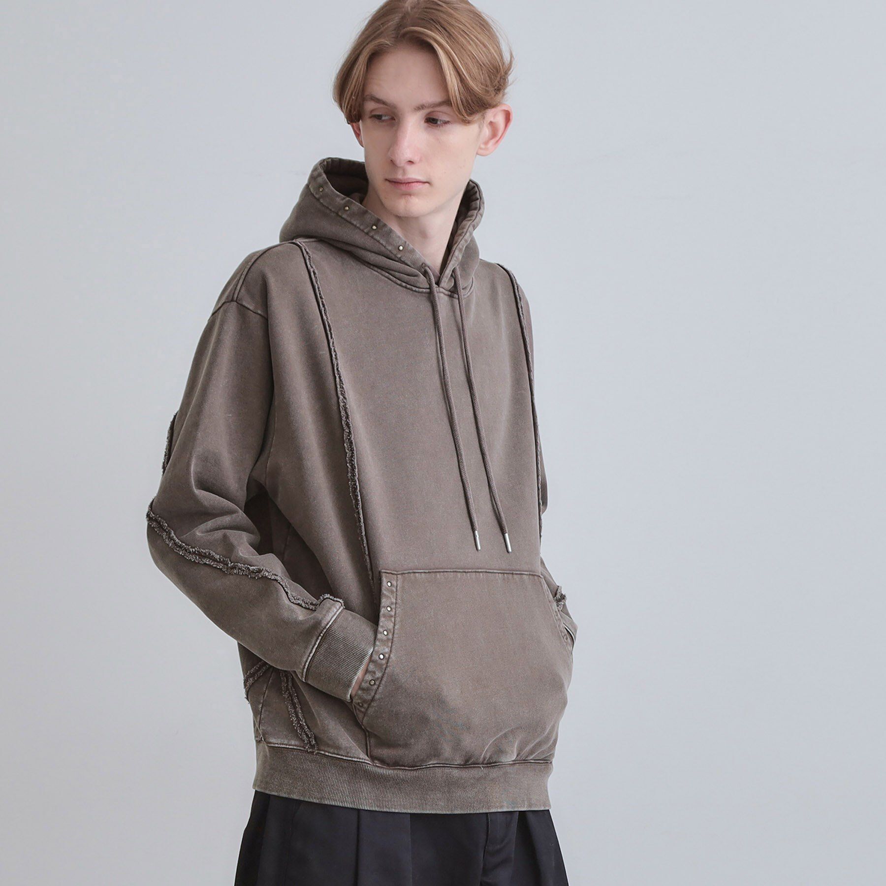 tk.TAKEO KIKUCHI「ヘヴィウェイトヴィンテージプルパーカ」|パーカー|ブラウン(044)