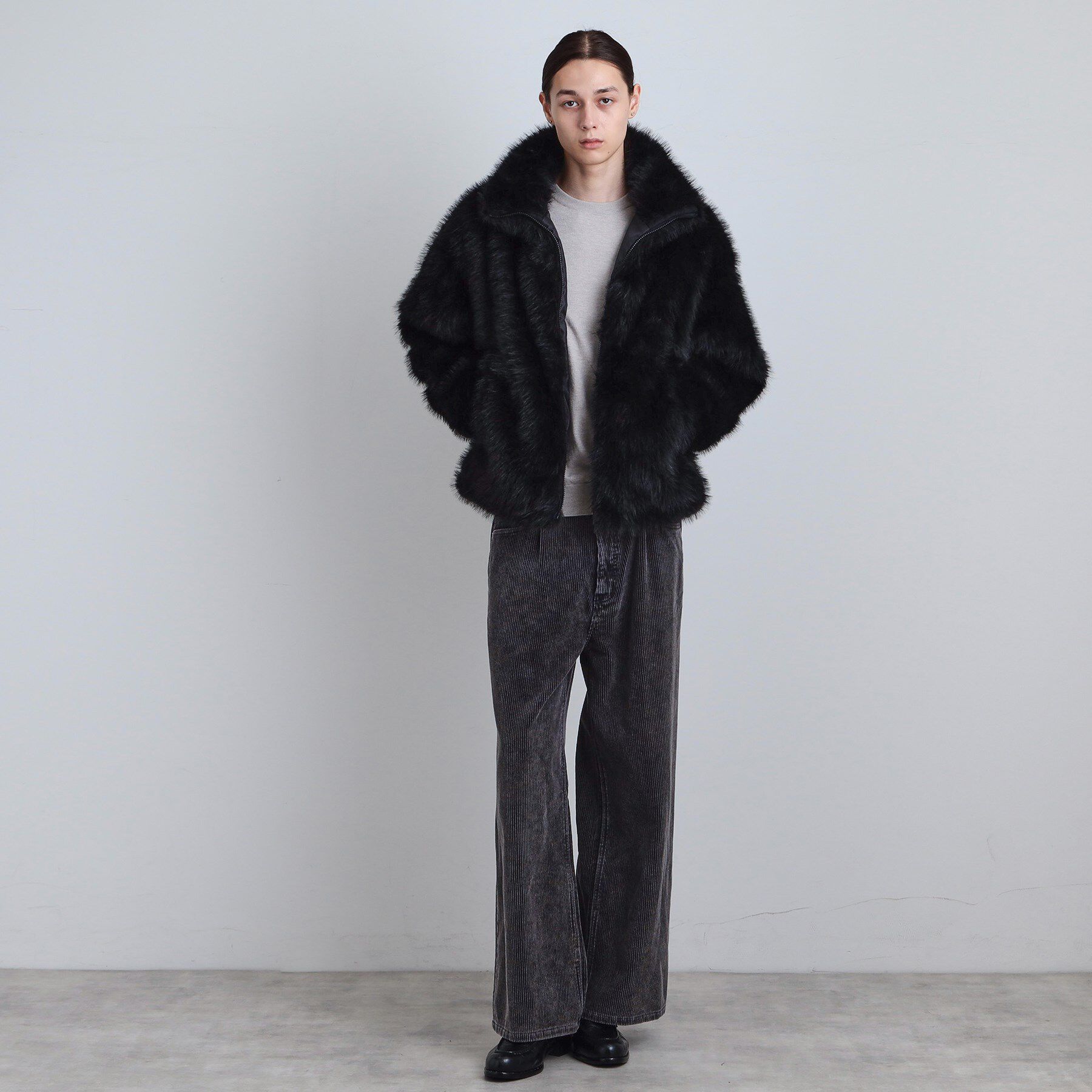 tk.TAKEO KIKUCHI「ミックスフェイクファーブルゾン」|ブルゾン・スタジャン|