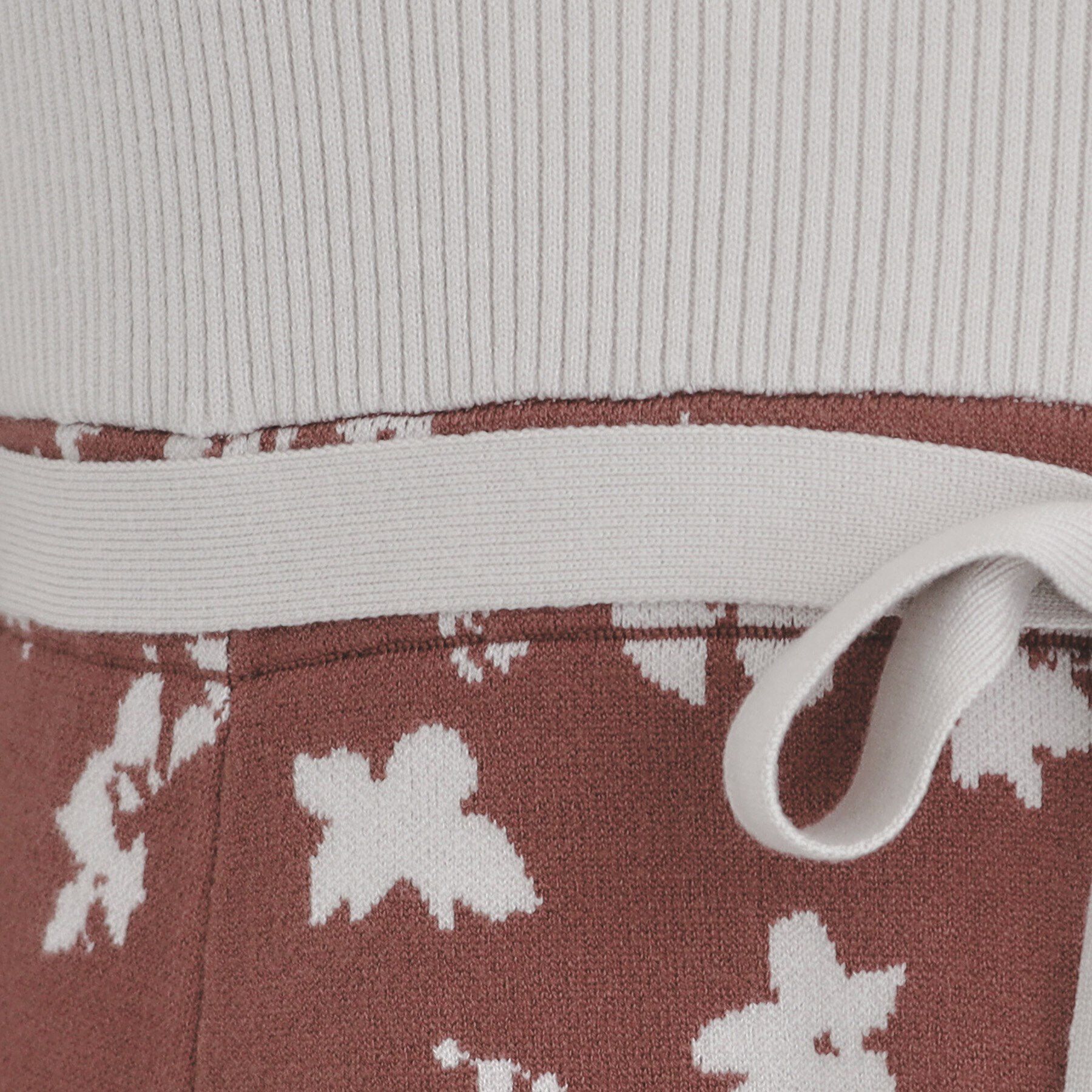 index「フラワージャカードフレアニットワンピース【洗濯機洗い可】」|ワンピース|