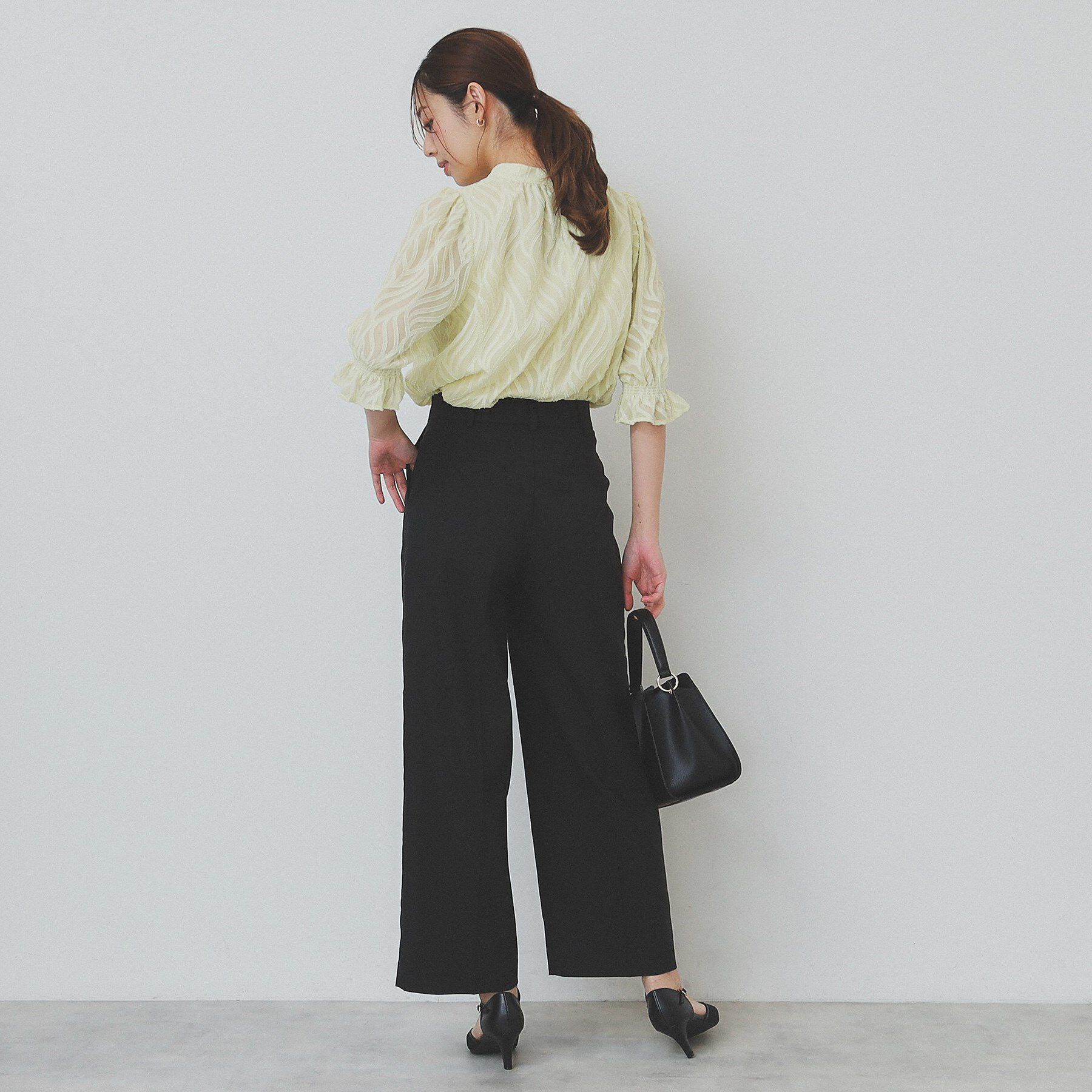 index「サイドフラップストレッチワイドパンツ【洗濯機洗い可／イージーケア】」|その他|