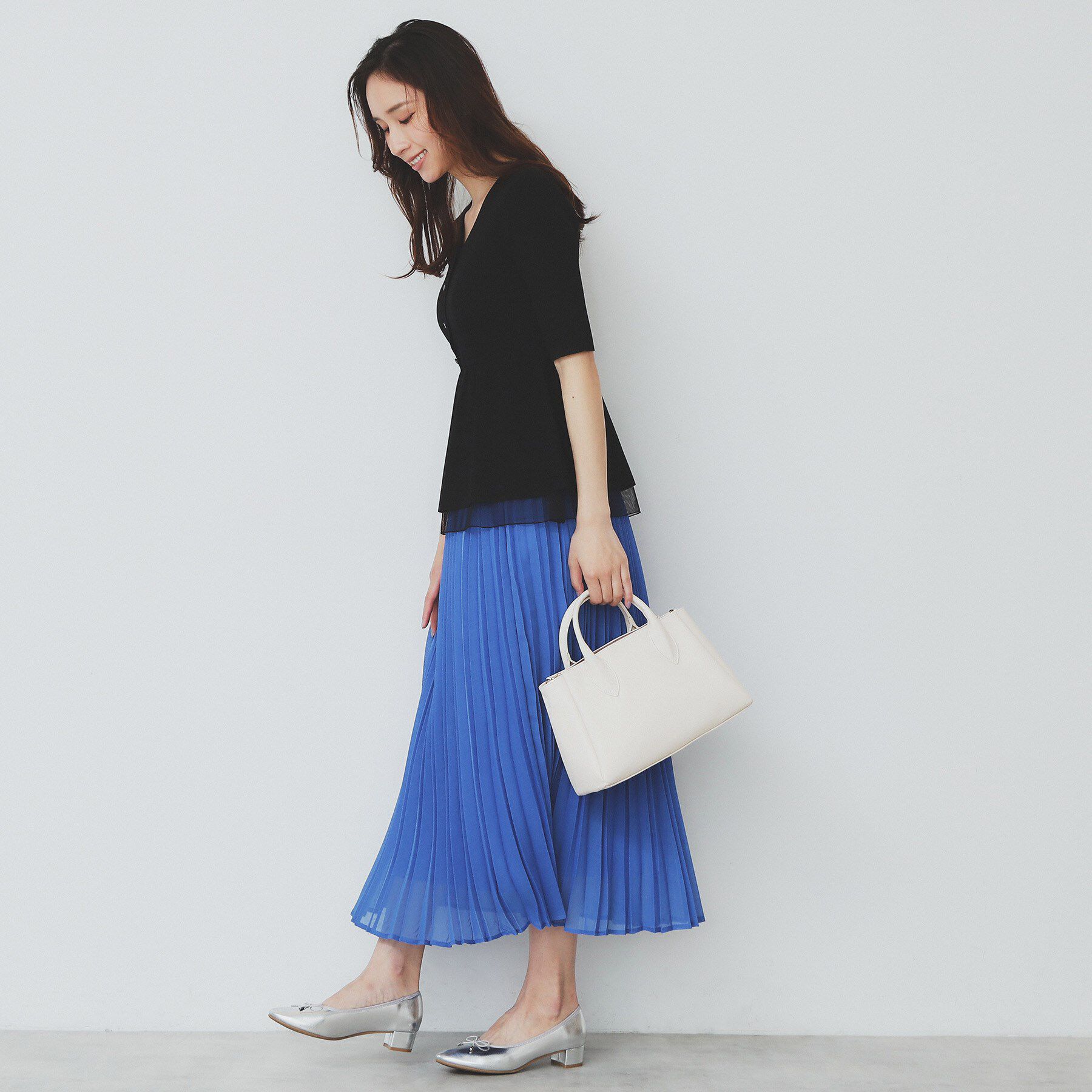 index「シアーレイヤードペプラムニット【洗濯機洗い可】」|ニット・セーター|