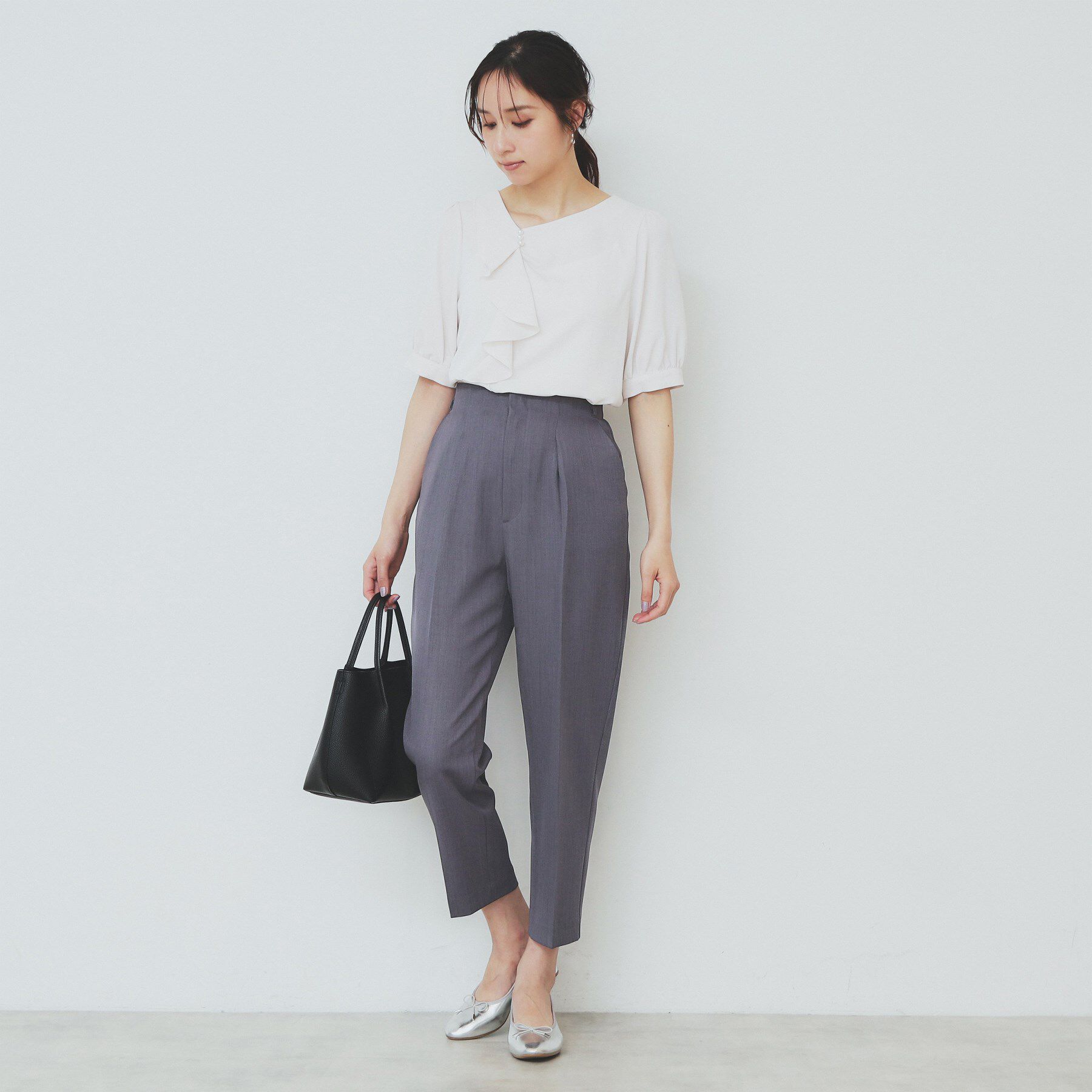 index「ストレッチテーパードパンツ【洗濯機洗い可/吸水速乾/防シワ】」|その他|