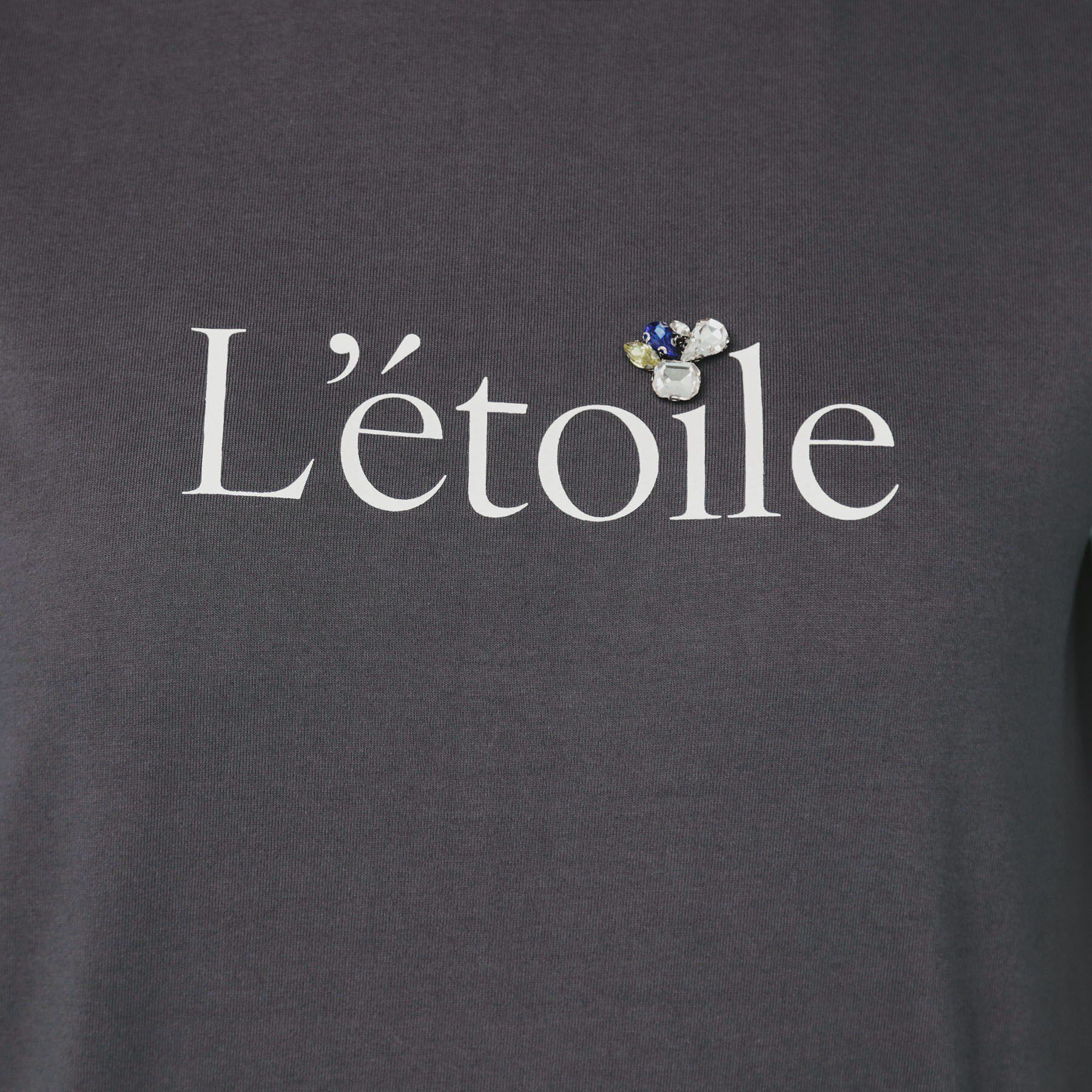 index「《美人百花掲載》ビジュー付きロゴTシャツ【接触冷感/UVケア/吸水速乾/汗ジミ防止/洗濯機洗い可】」|Tシャツ・カットソー|